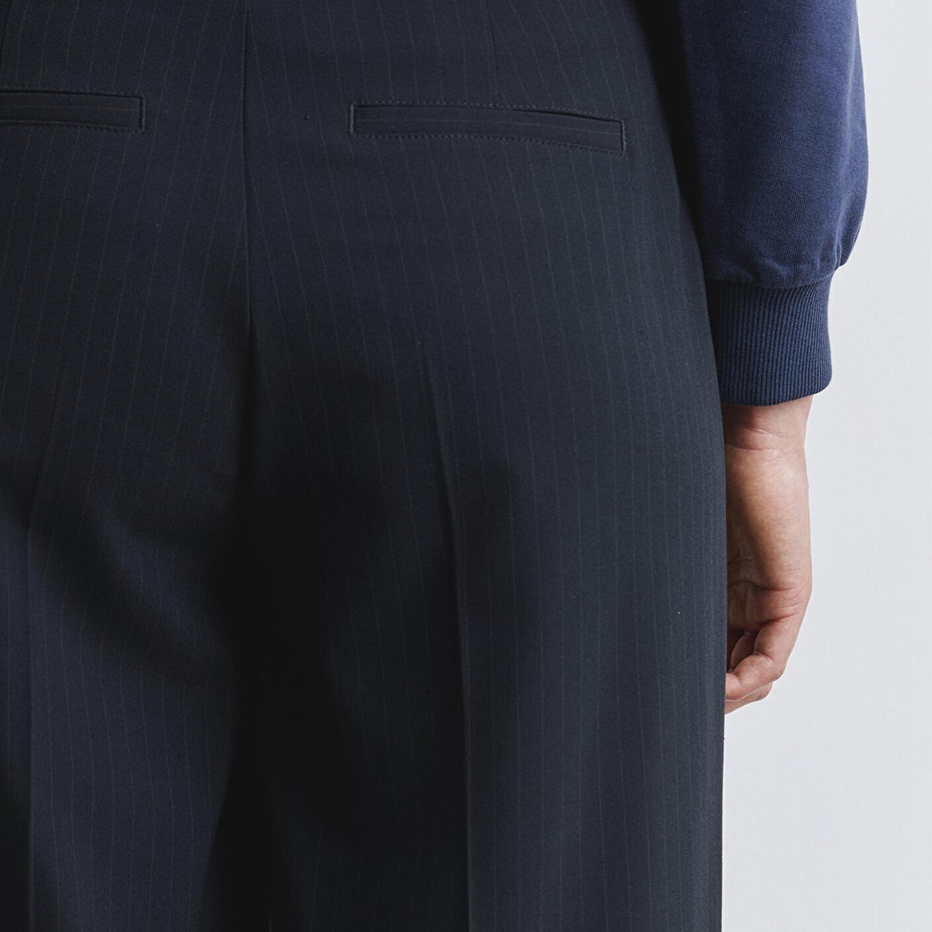 Mavi Çizgili Lacivert Pantolon 1011028-91007