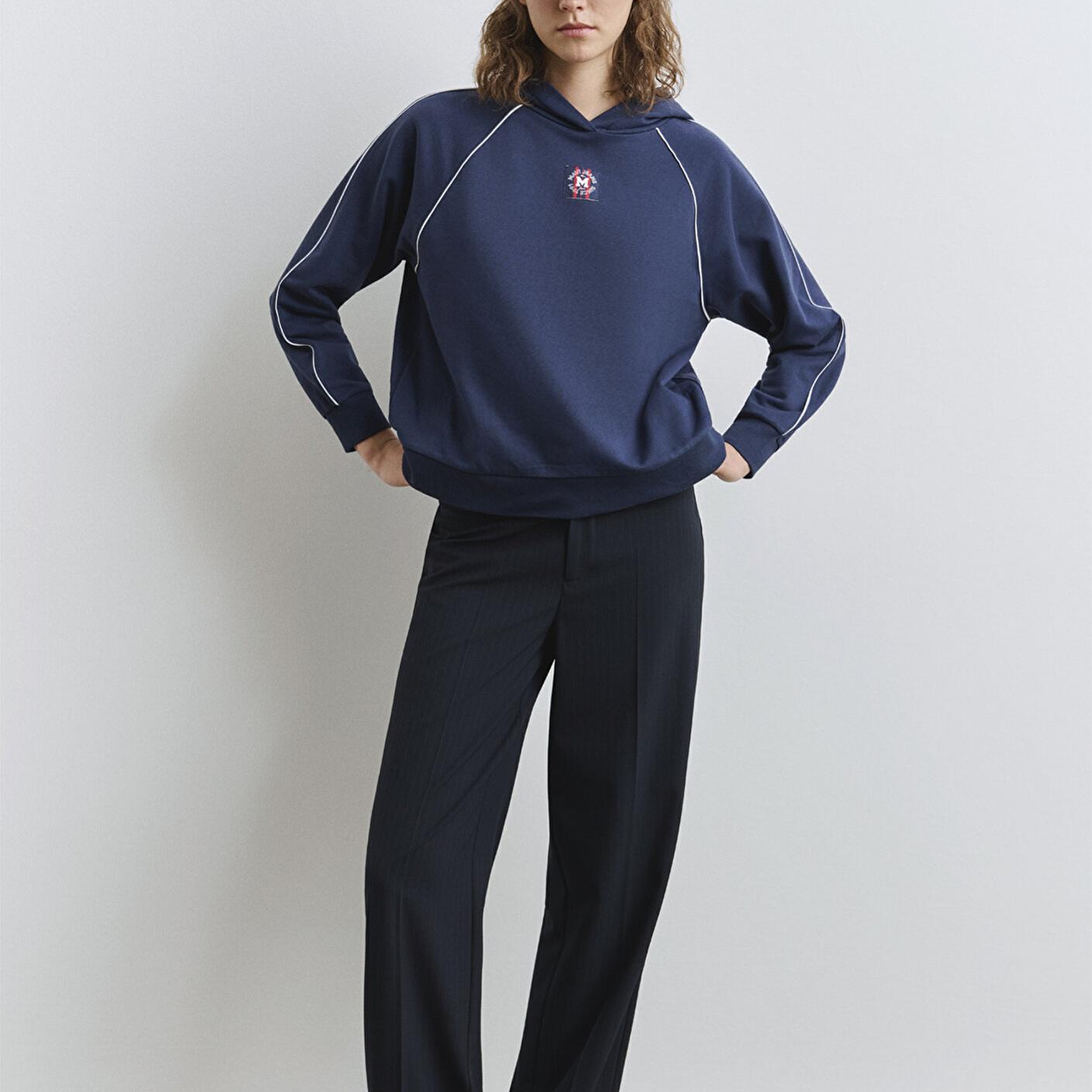 Mavi Çizgili Lacivert Pantolon 1011028-91007