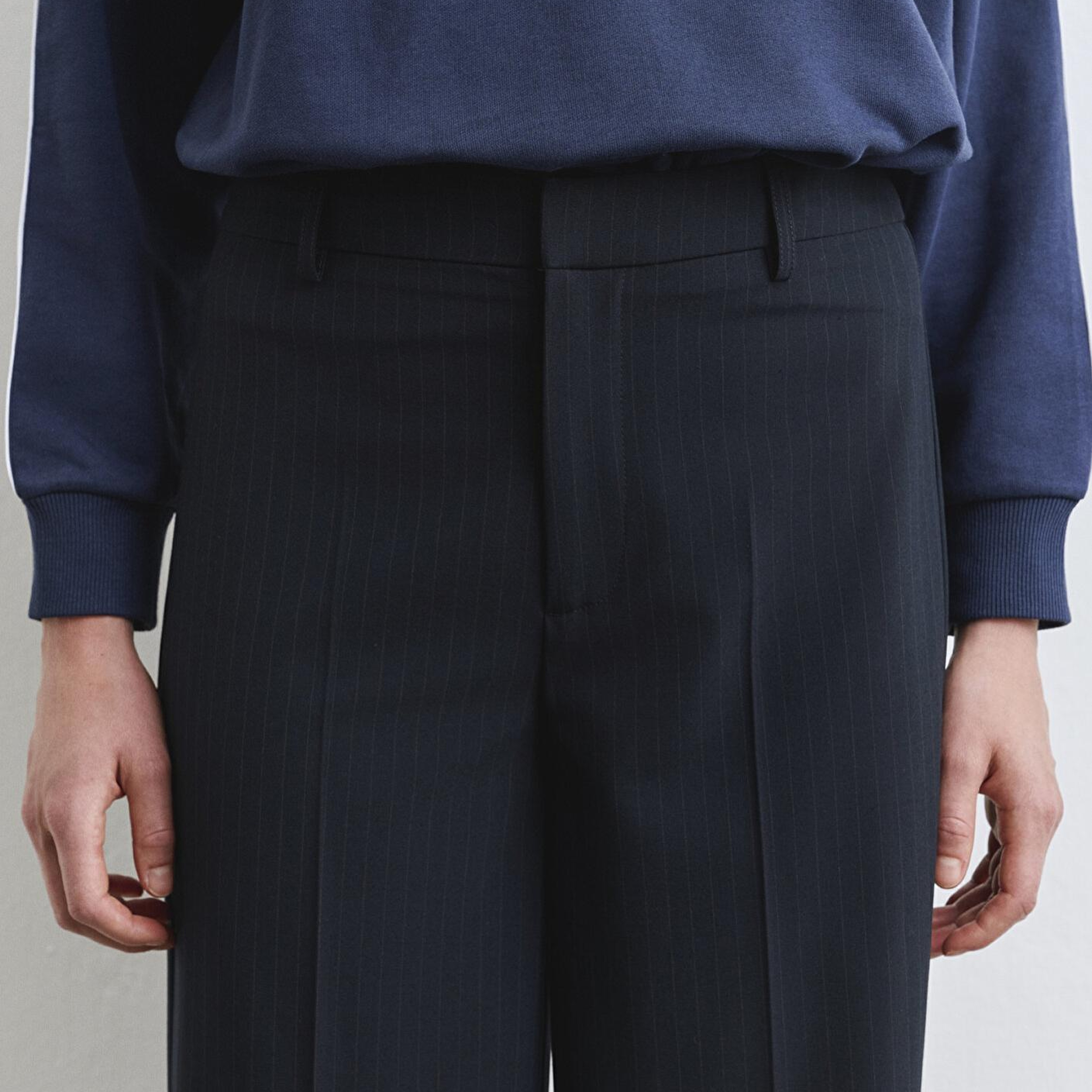 Mavi Çizgili Lacivert Pantolon 1011028-91007