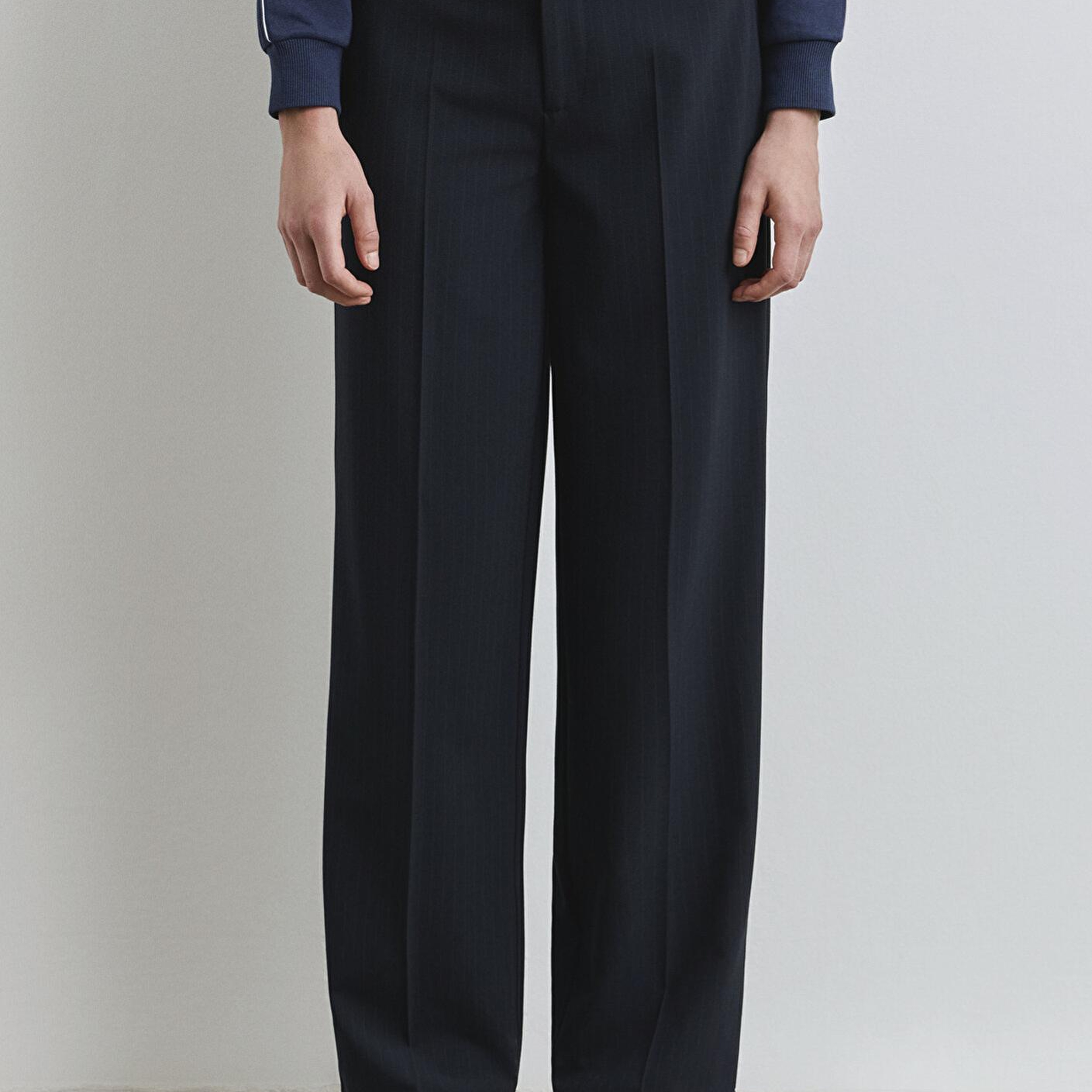 Mavi Çizgili Lacivert Pantolon 1011028-91007