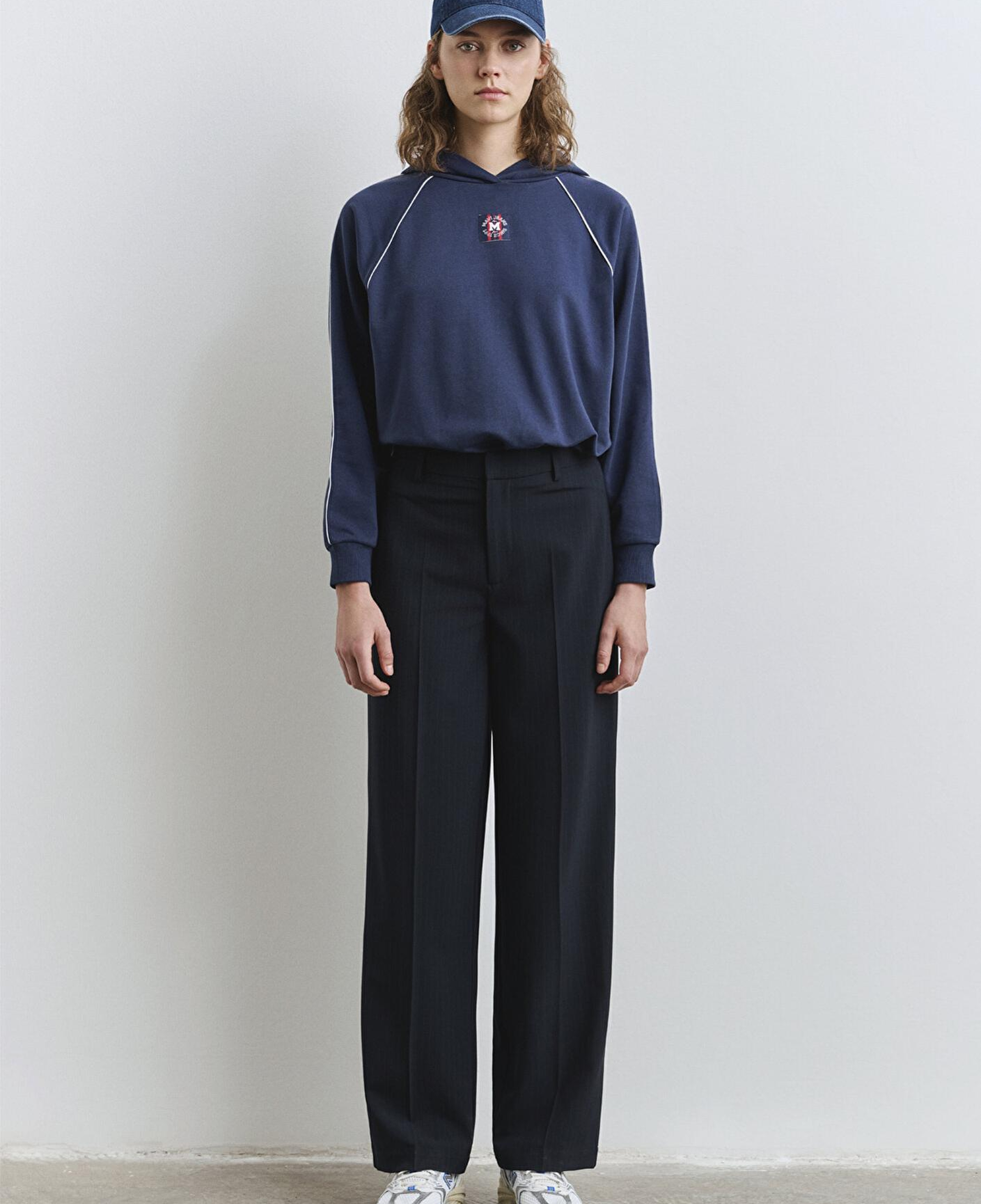 Mavi Çizgili Lacivert Pantolon 1011028-91007