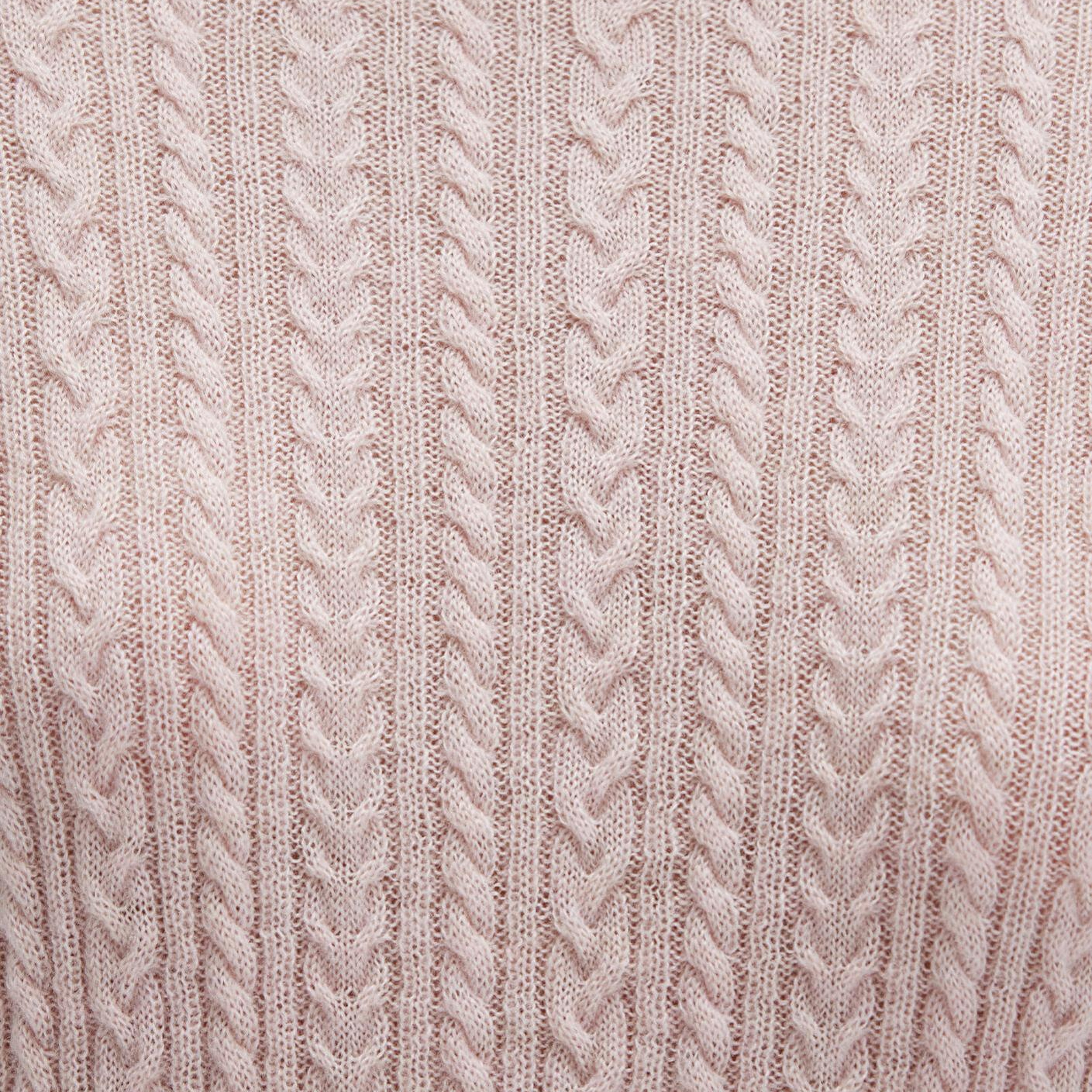 Mavi Kısa Kollu Pembe Kazak Slim Fit / Dar Kesim 1710702-90663