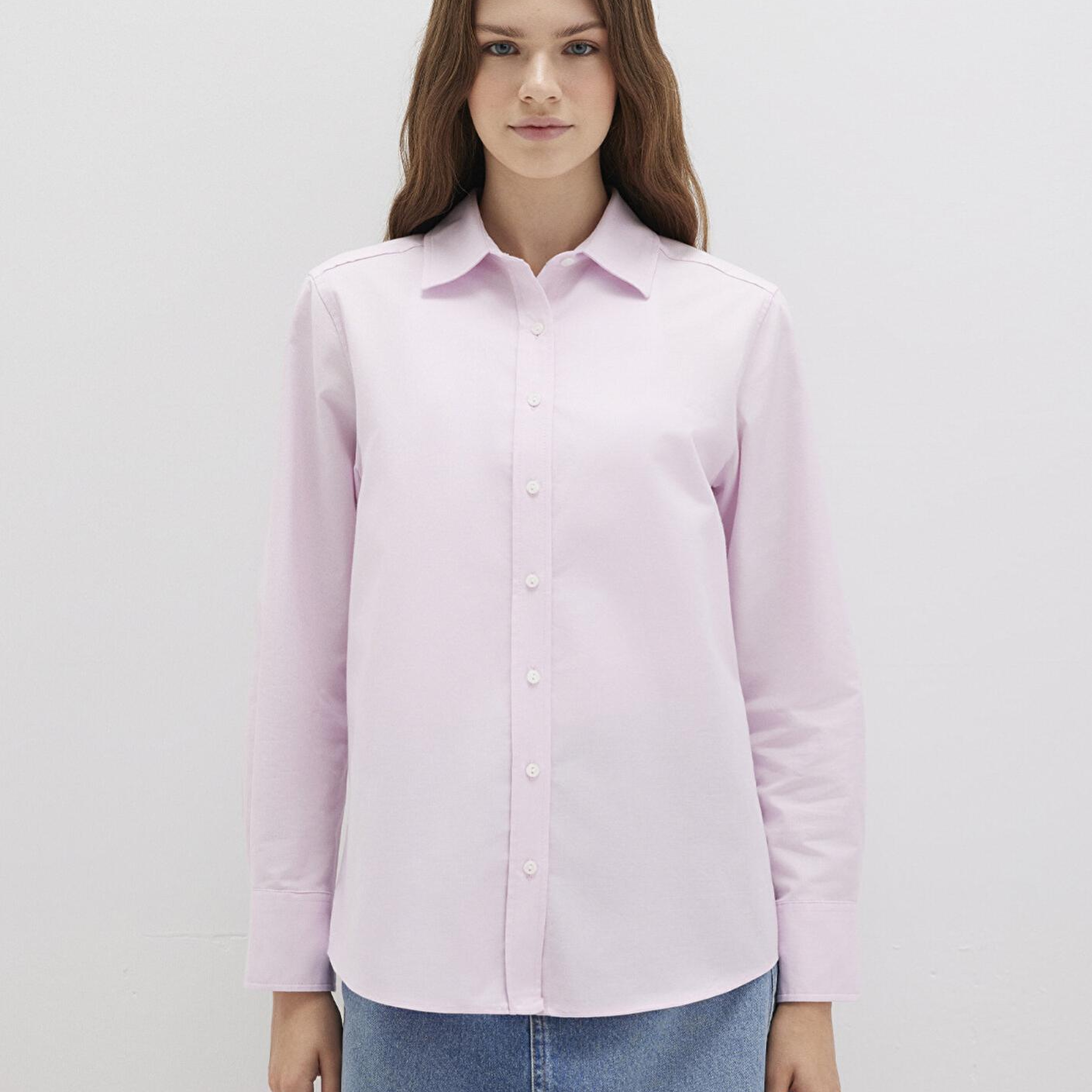 Mavi Pembe Gömlek Regular Fit / Normal Kesim 1211196-90722