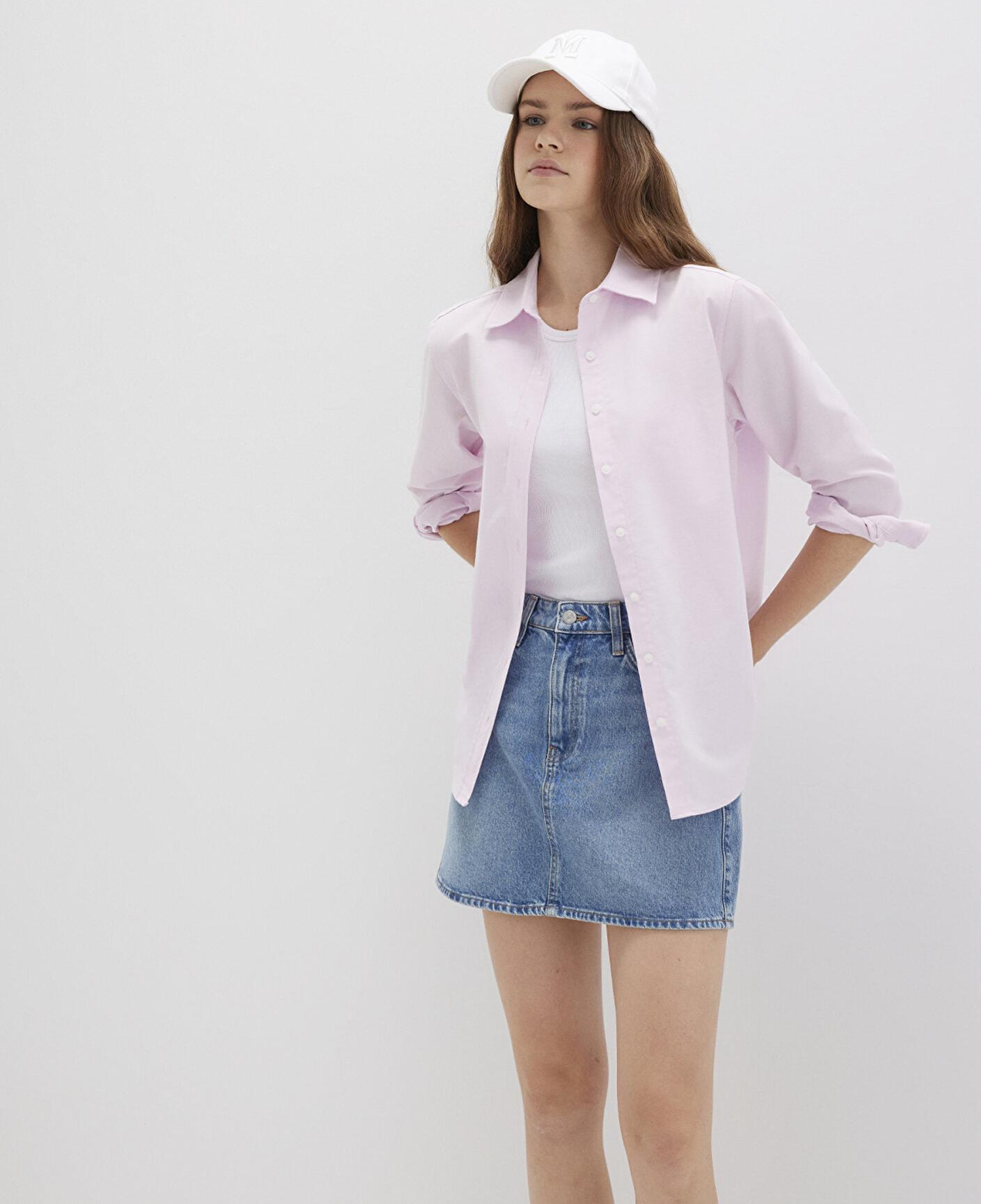 Mavi Pembe Gömlek Regular Fit / Normal Kesim 1211196-90722