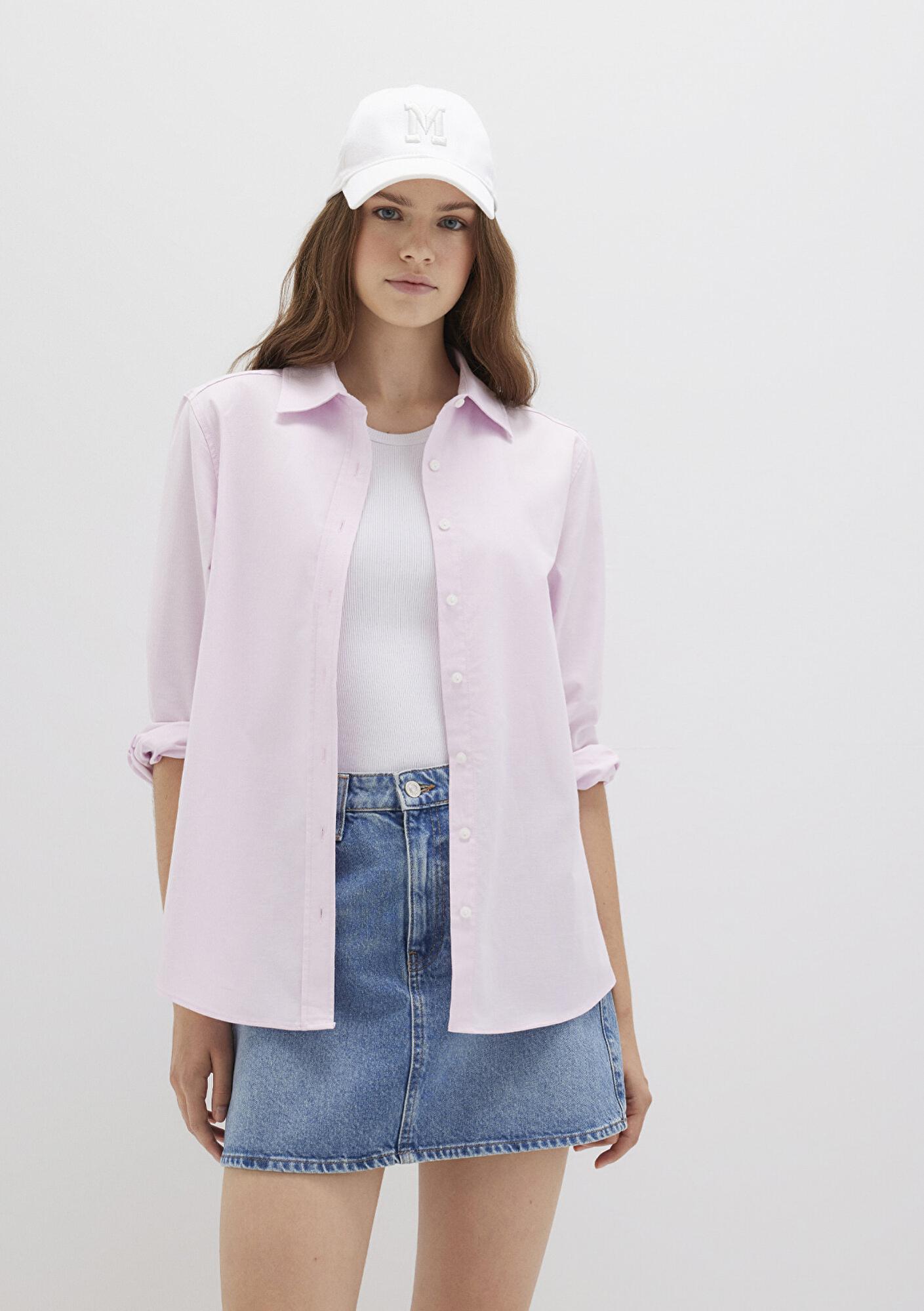 Mavi Pembe Gömlek Regular Fit / Normal Kesim 1211196-90722