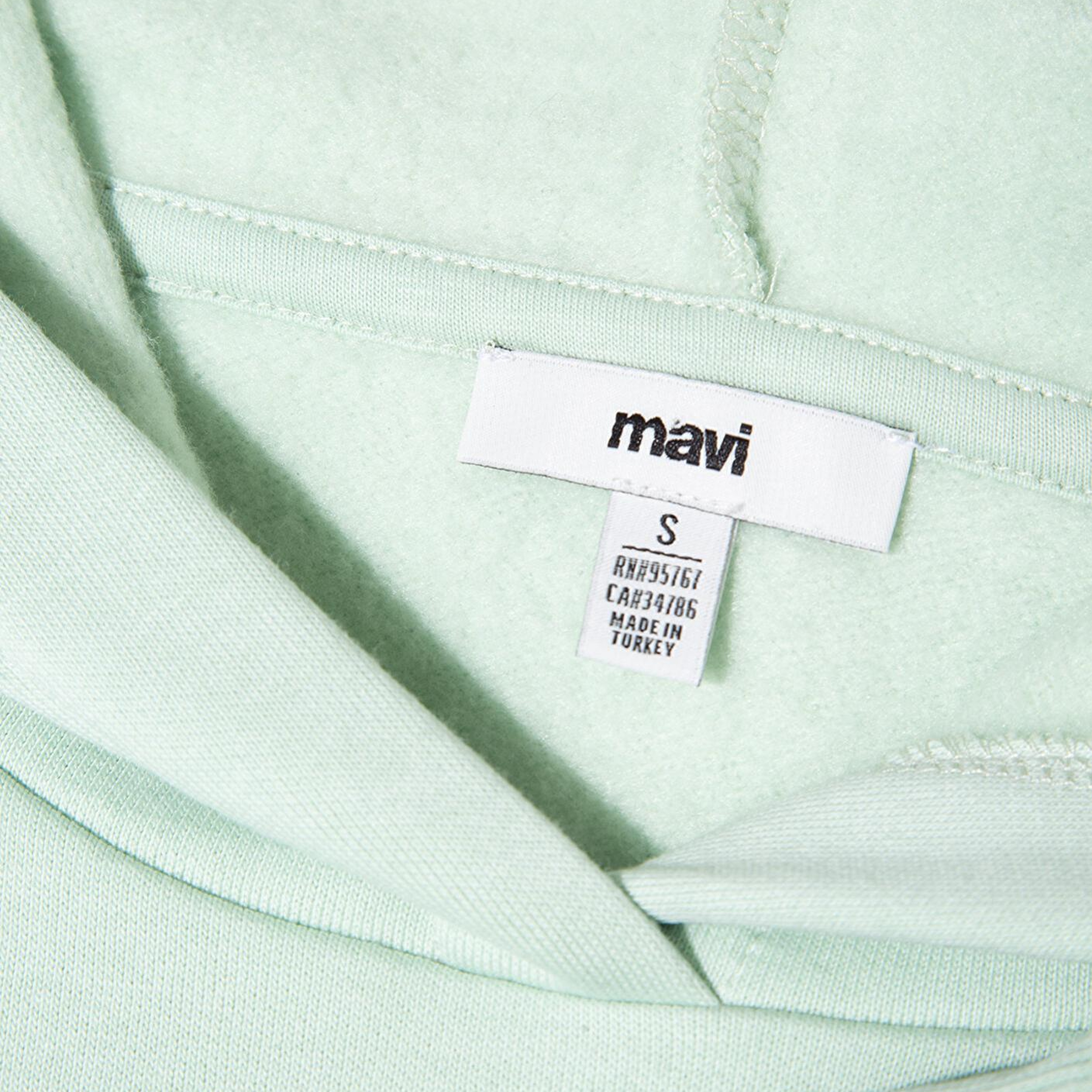 Mavi Kapüşonlu Yeşil Basic Sweatshirt 167299-71449