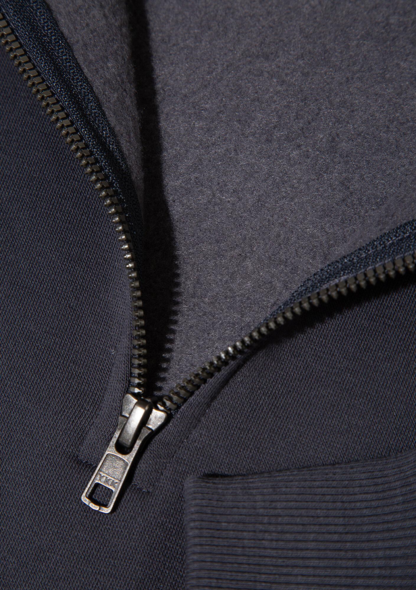 Mavi Mavi Logo Baskılı Yarı Fermuarlı Antrasit Sweatshirt 0S10208-80106