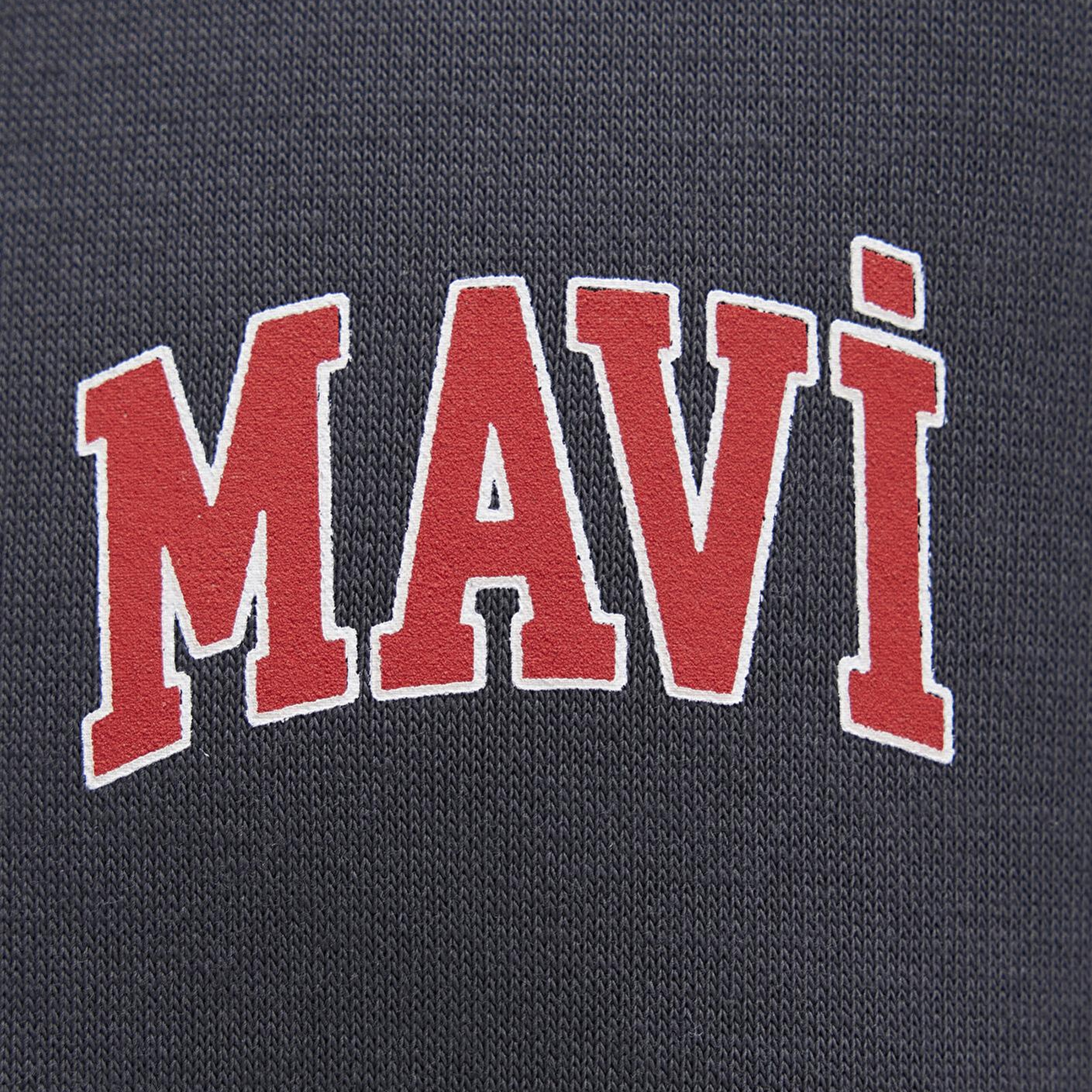 Mavi Mavi Logo Baskılı Yarı Fermuarlı Antrasit Sweatshirt 0S10208-80106