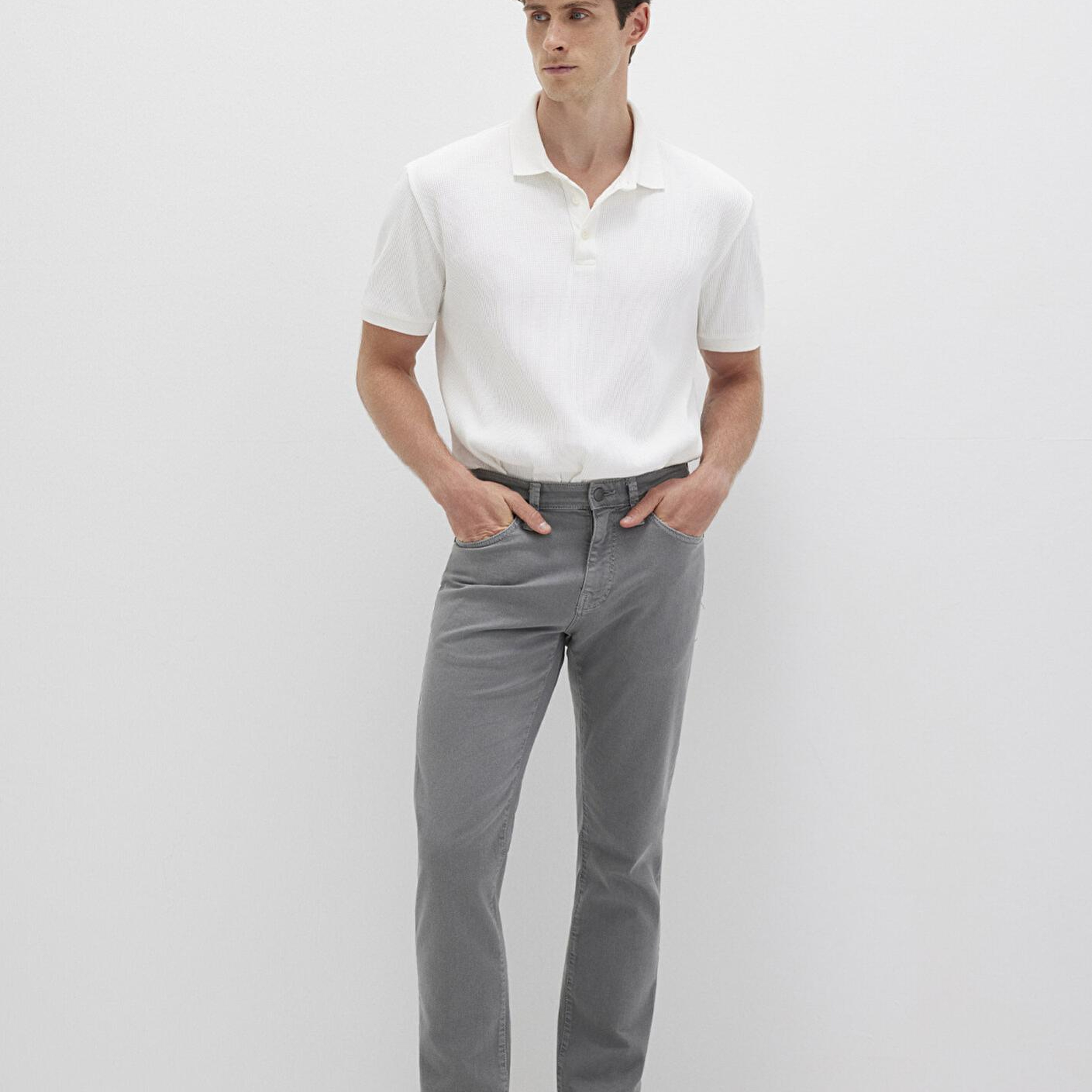 Mavi Martin Kalay Gri Comfort Gabardin Pantolon 0037831022