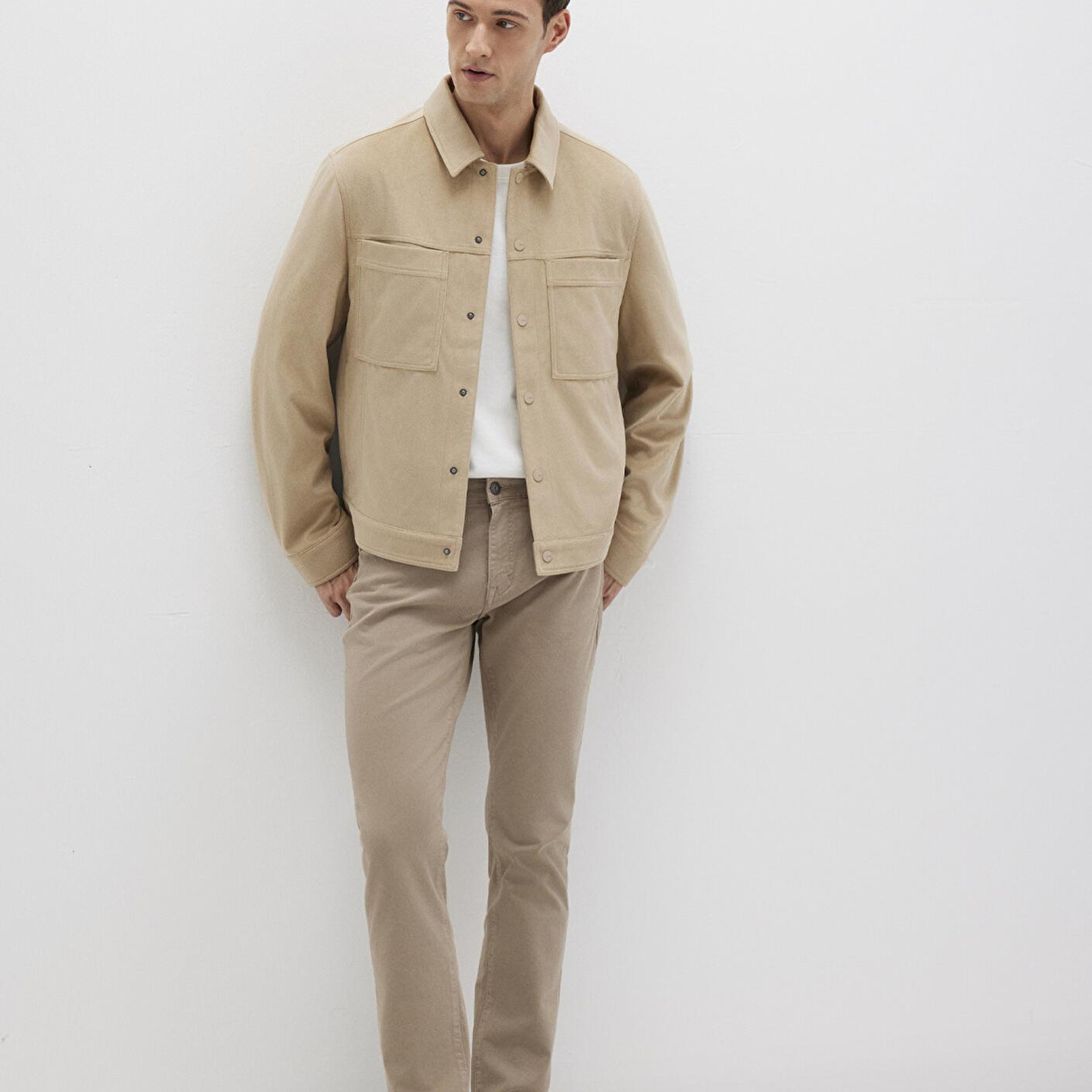 Mavi Marcus Mavi Black Bej Gabardin Pantolon 0035190689