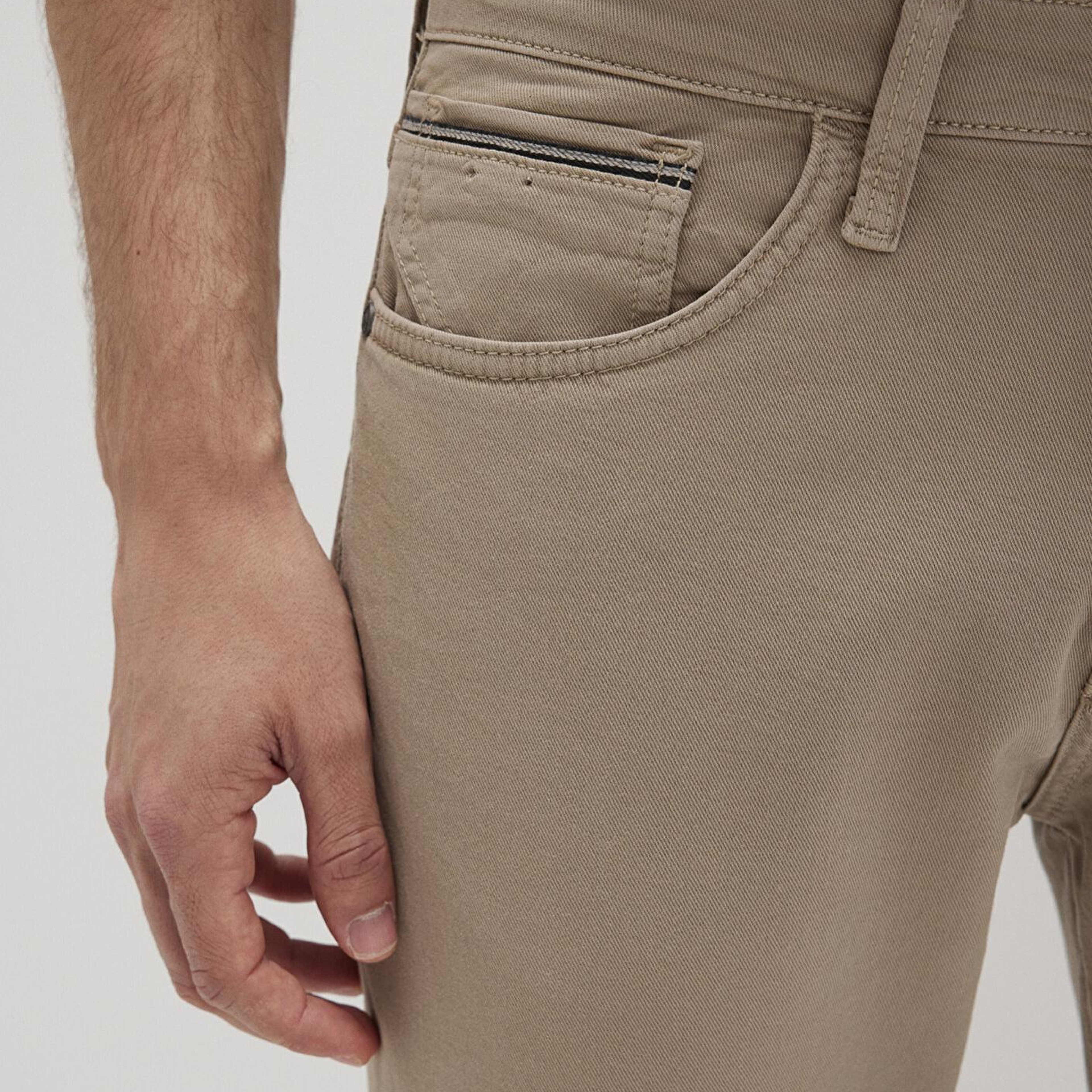 Mavi Marcus Mavi Black Bej Gabardin Pantolon 0035190689