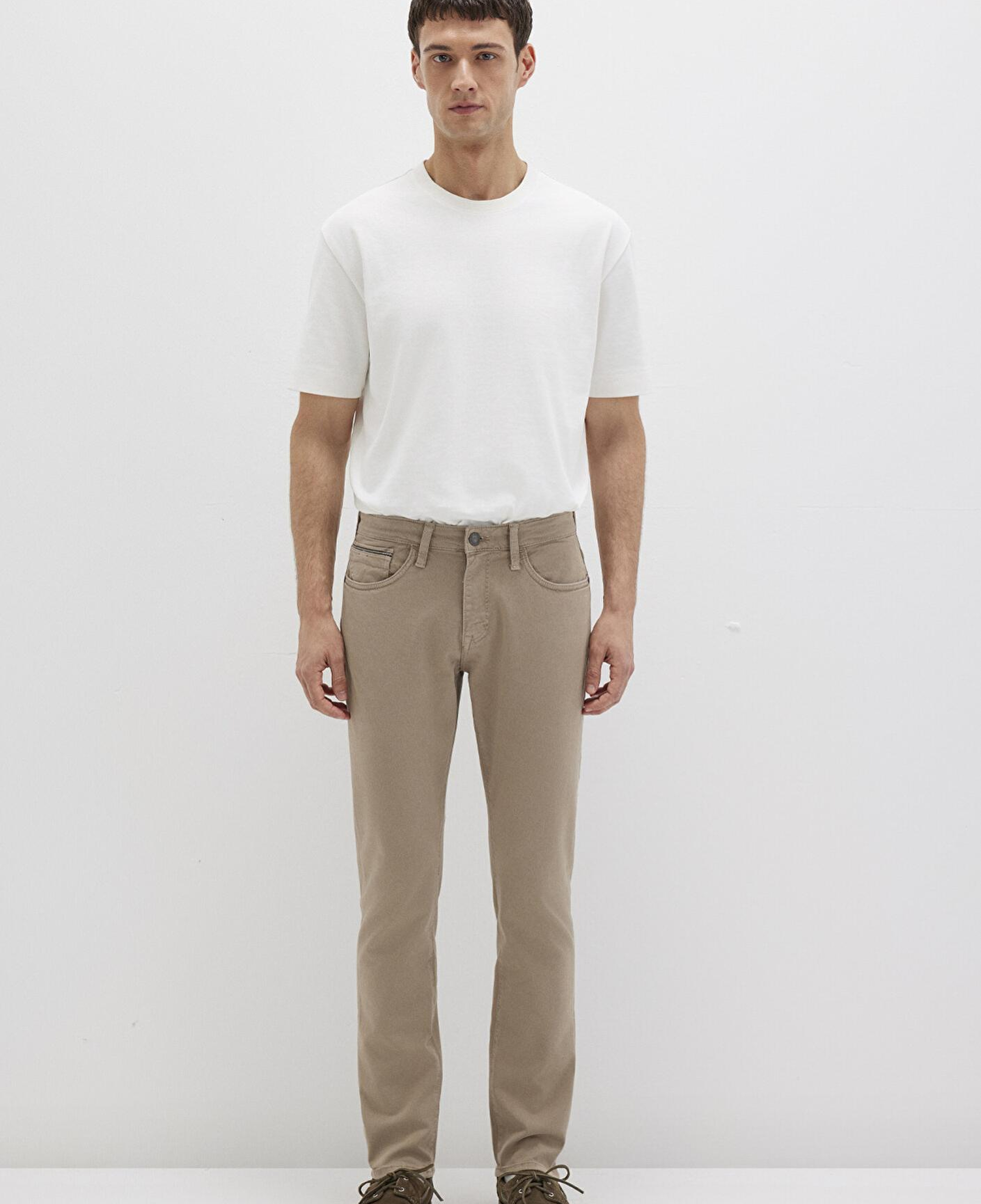 Mavi Marcus Mavi Black Bej Gabardin Pantolon 0035190689