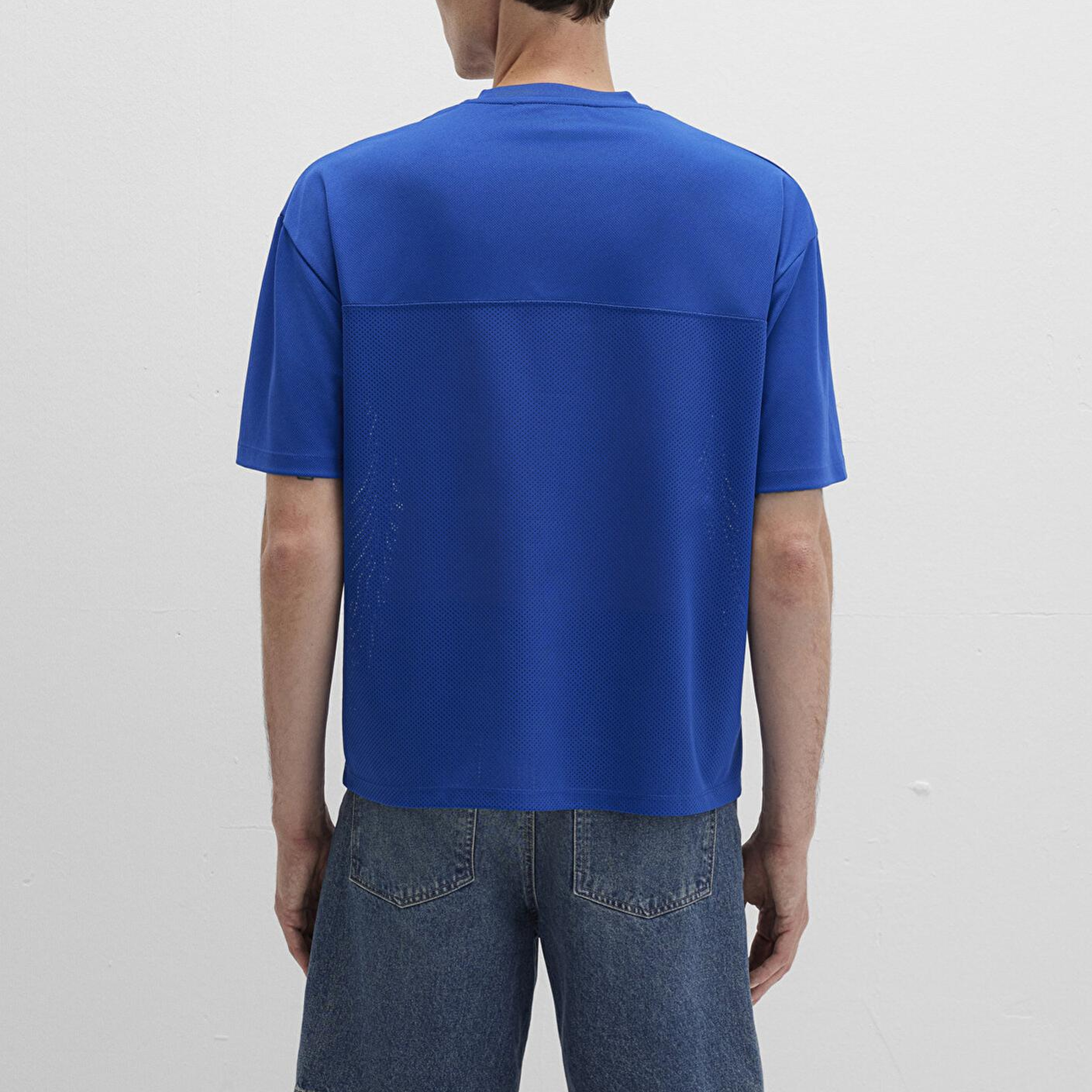 Mavi Baskılı Mavi Tişört Relaxed Fit / Rahat Kesim 0612849-70907