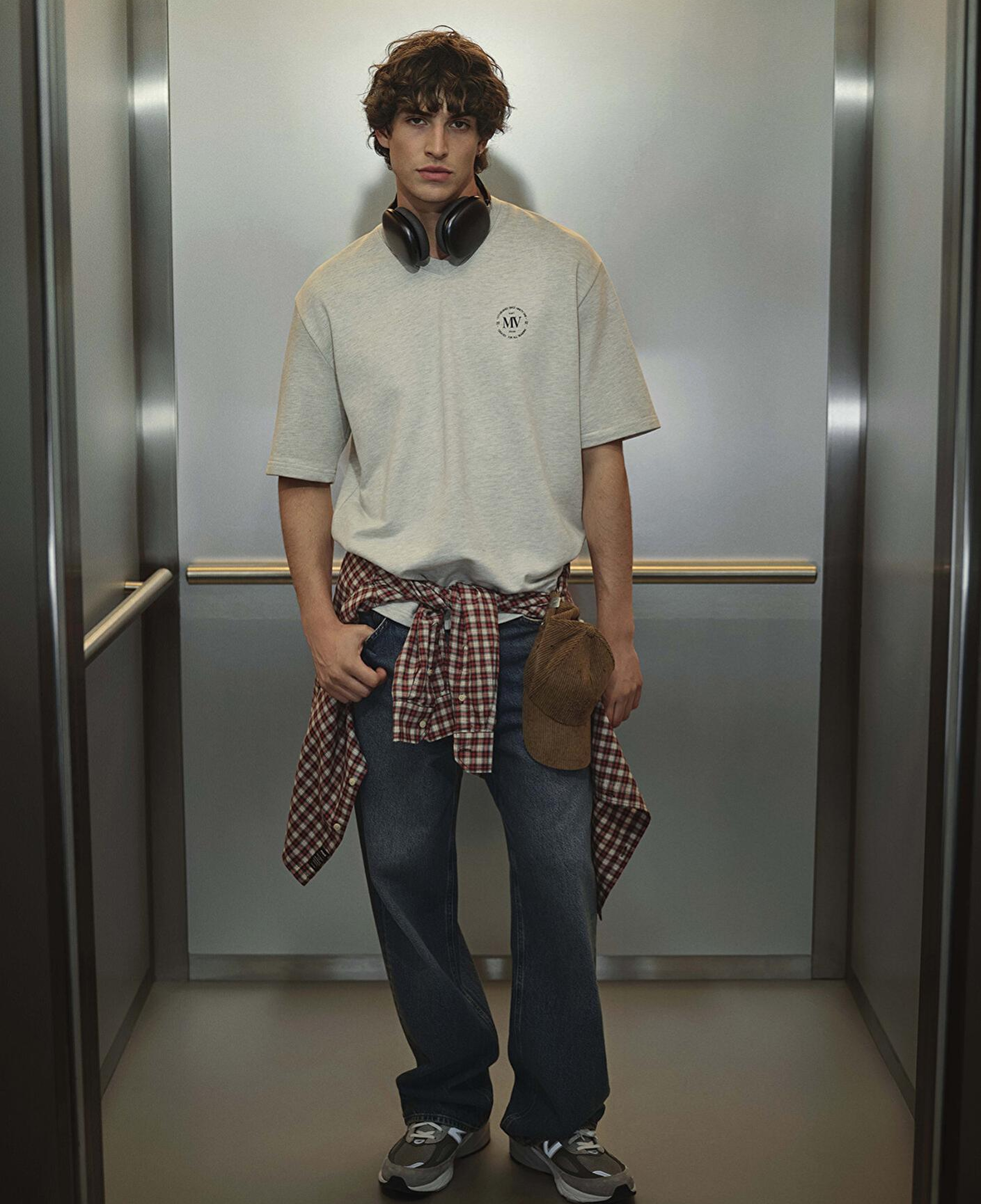 Mavi MV Baskılı Gri Tişört Relaxed Fit / Rahat Kesim 0612846-82498