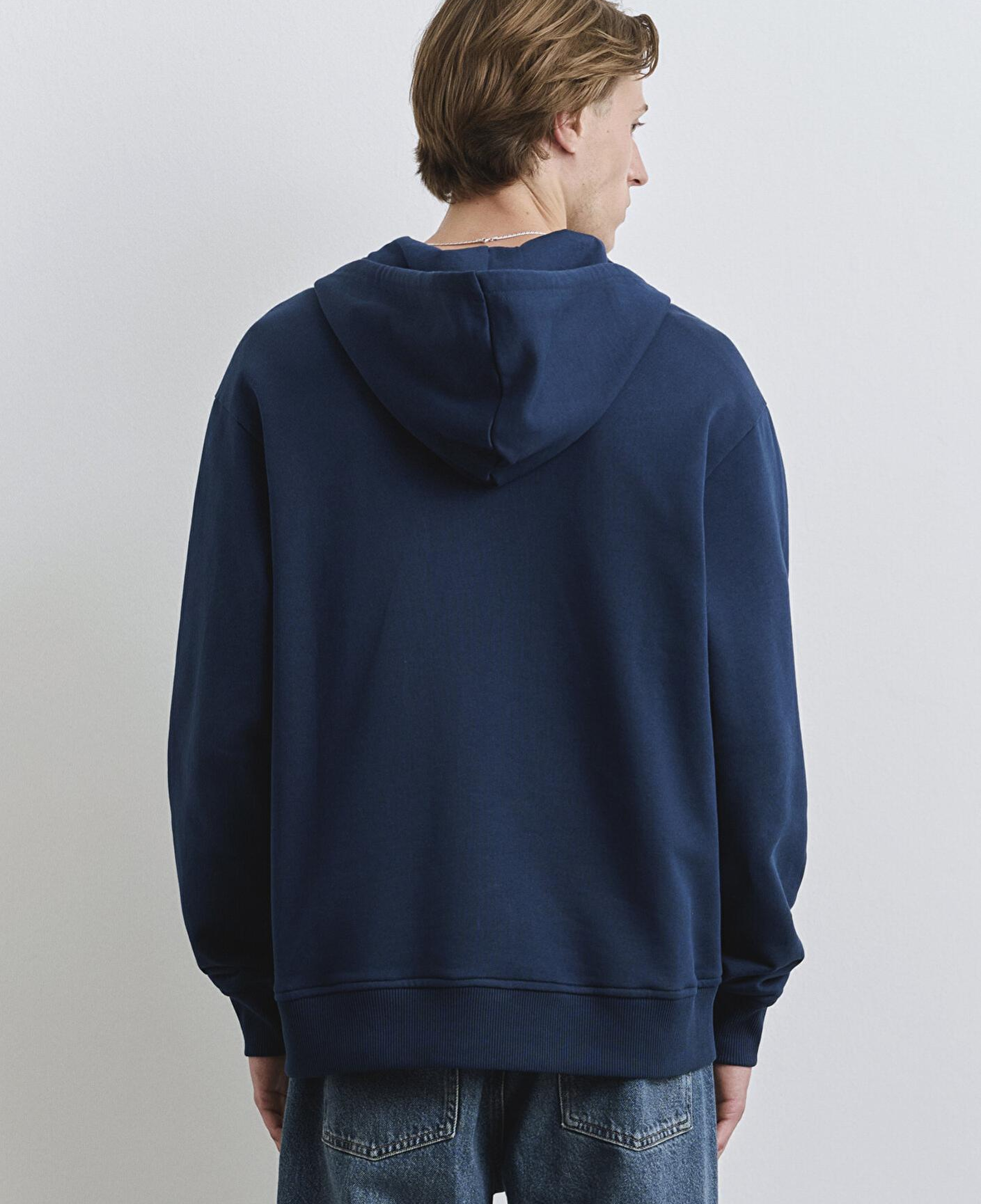 Mavi Fermuarlı Kapüşonlu Lacivert Sweatshirt 0S10392-89353