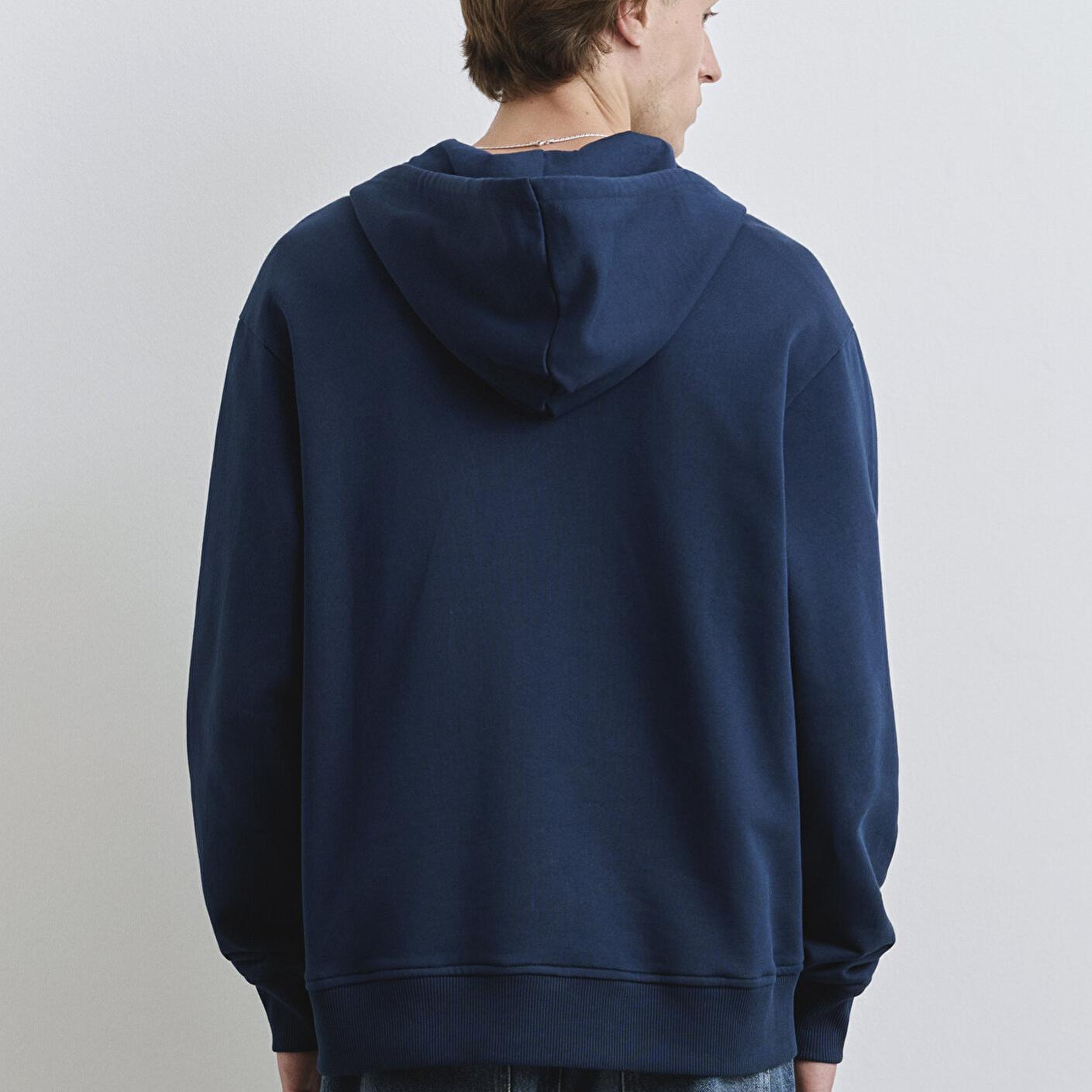 Mavi Fermuarlı Kapüşonlu Lacivert Sweatshirt 0S10392-89353