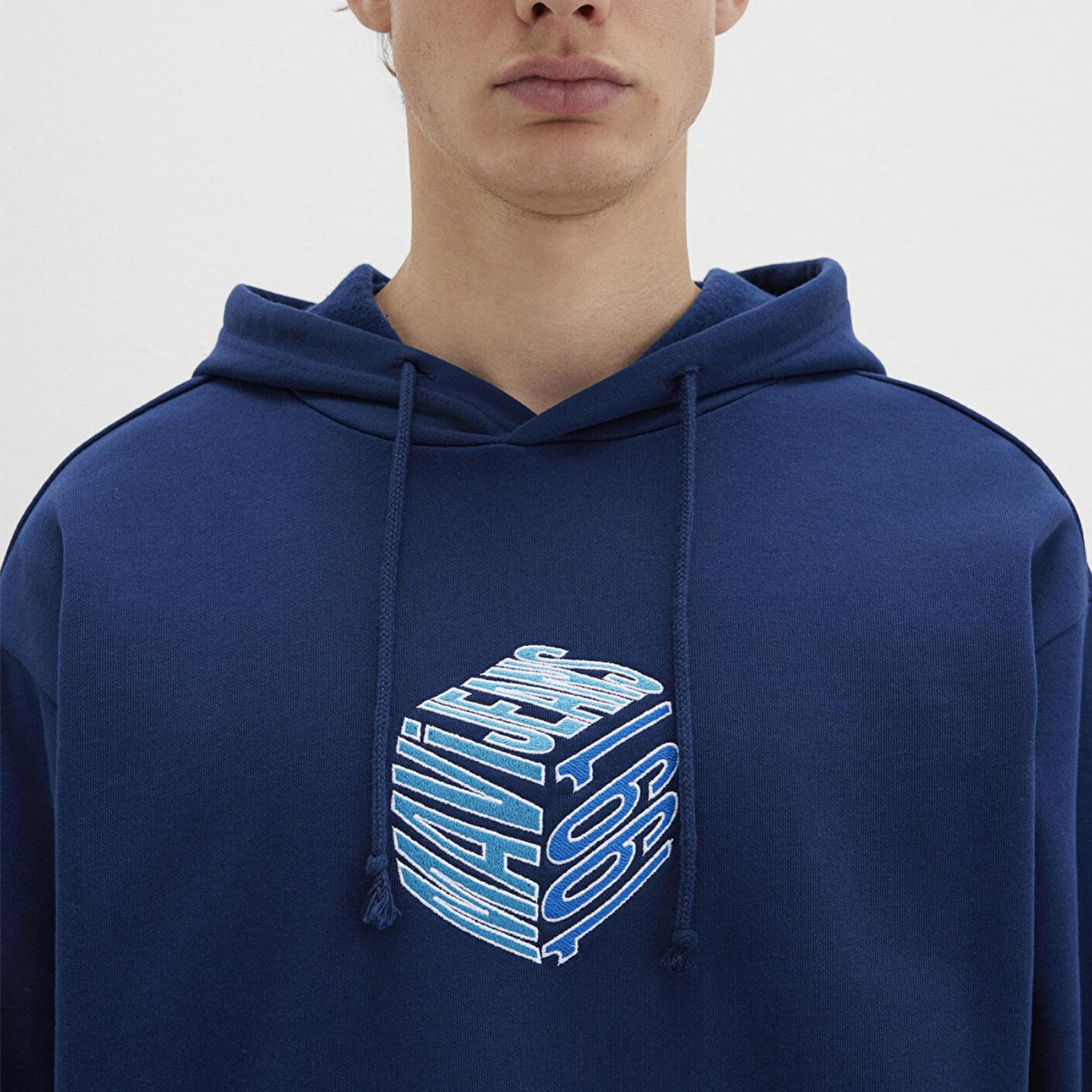 Mavi Mavi Baskılı Kapüşonlu Lacivert Sweatshirt 0S10397-89353