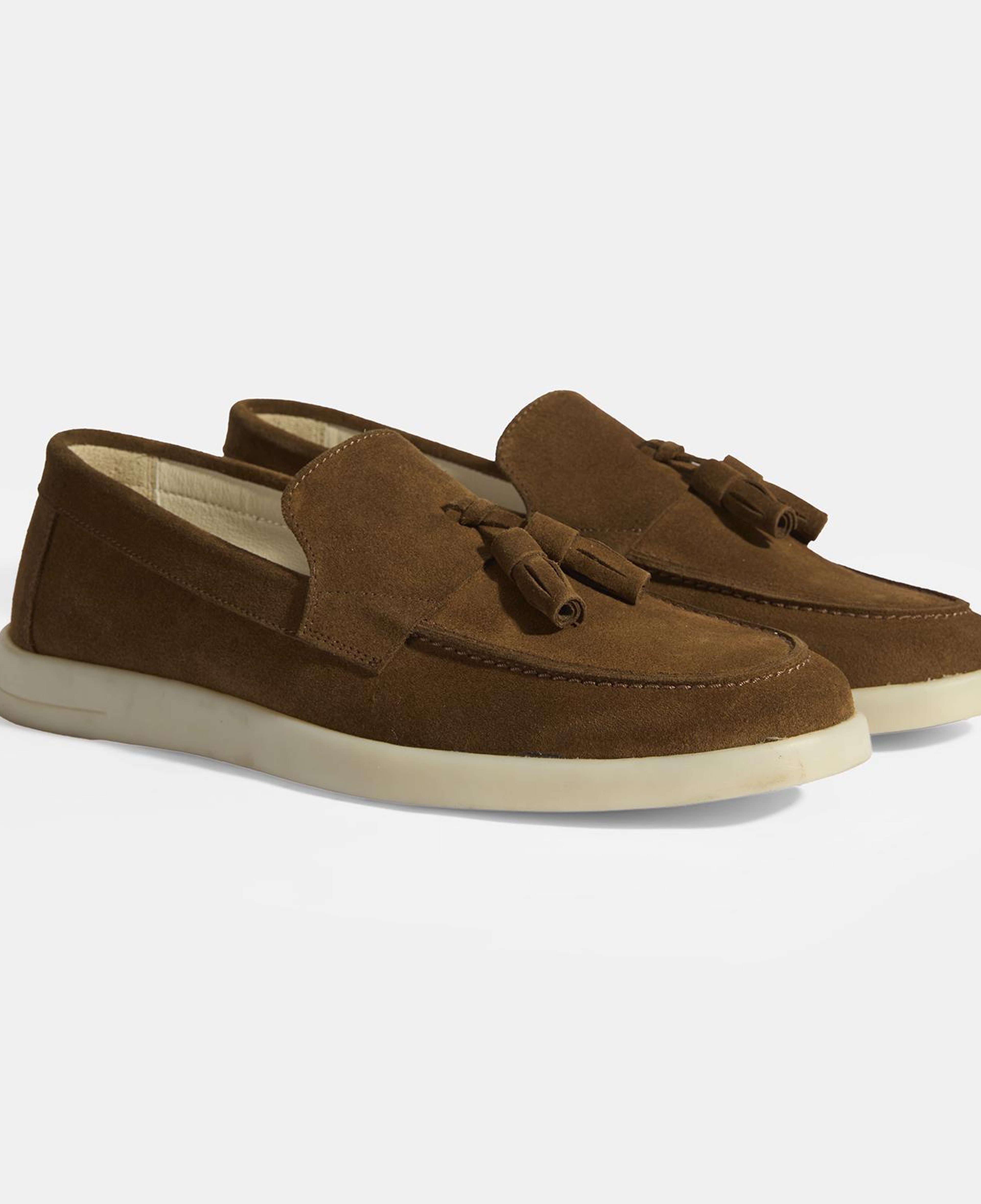 Kahve Erkek Süet Püsküllü Loafer