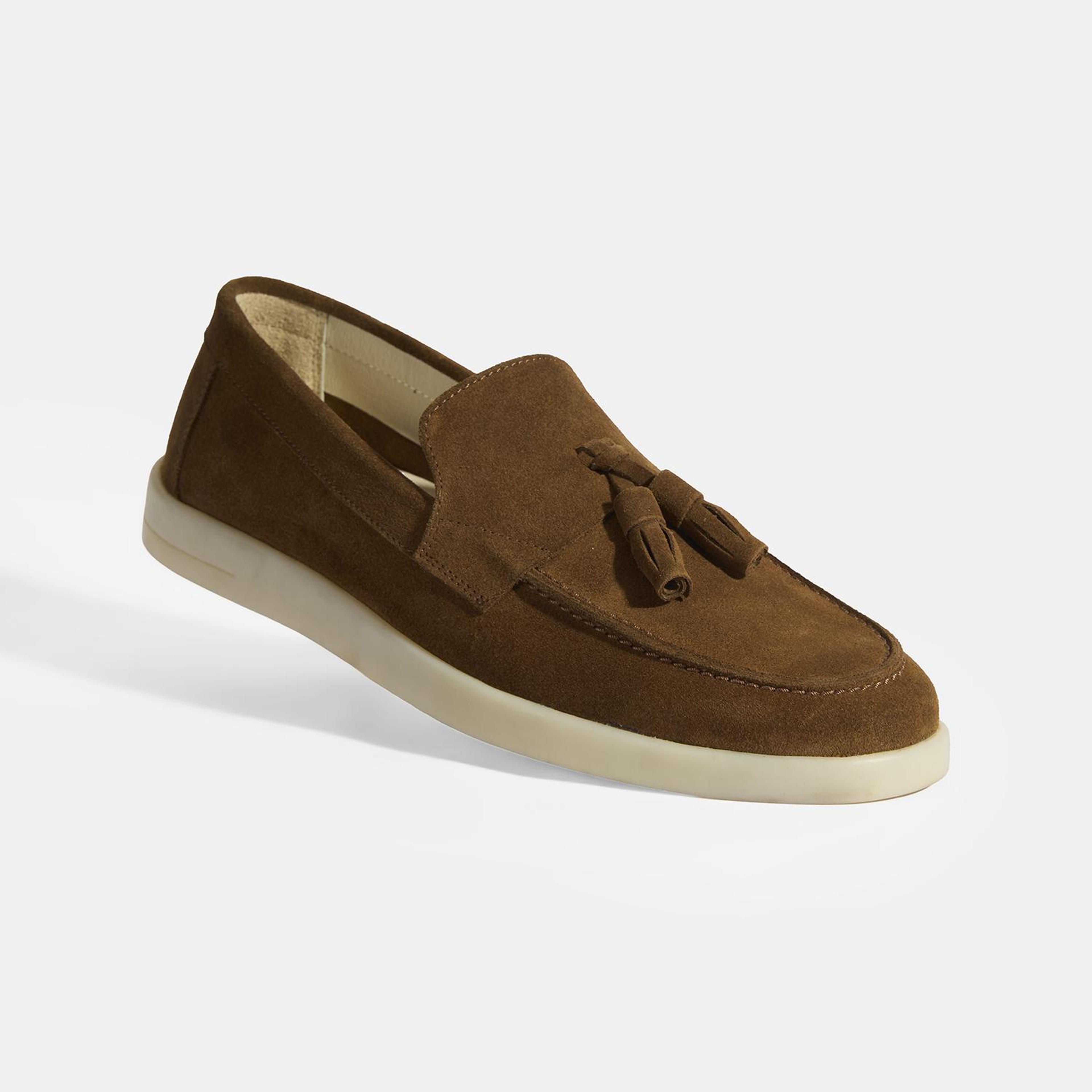 Kahve Erkek Süet Püsküllü Loafer