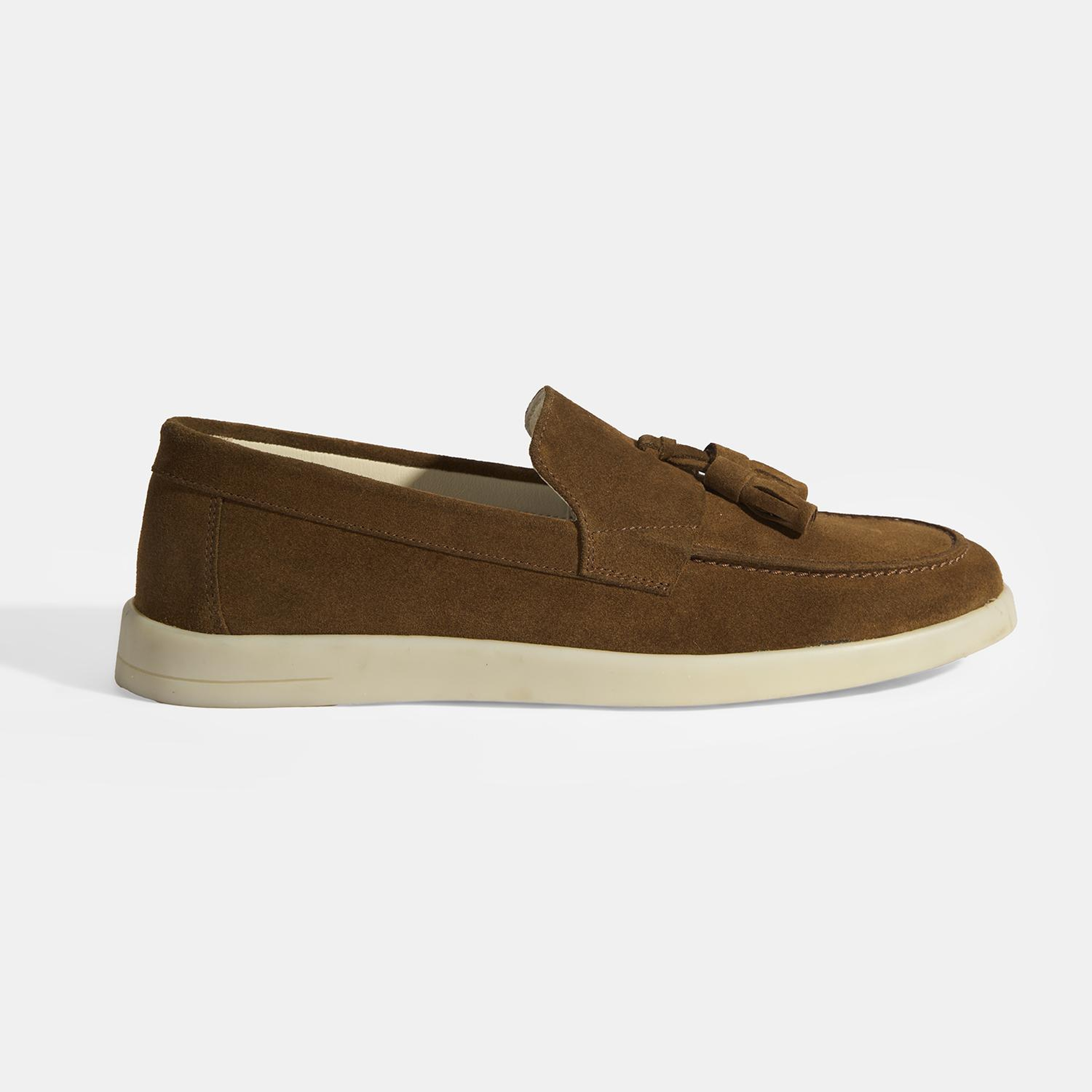 Kahve Erkek Süet Püsküllü Loafer