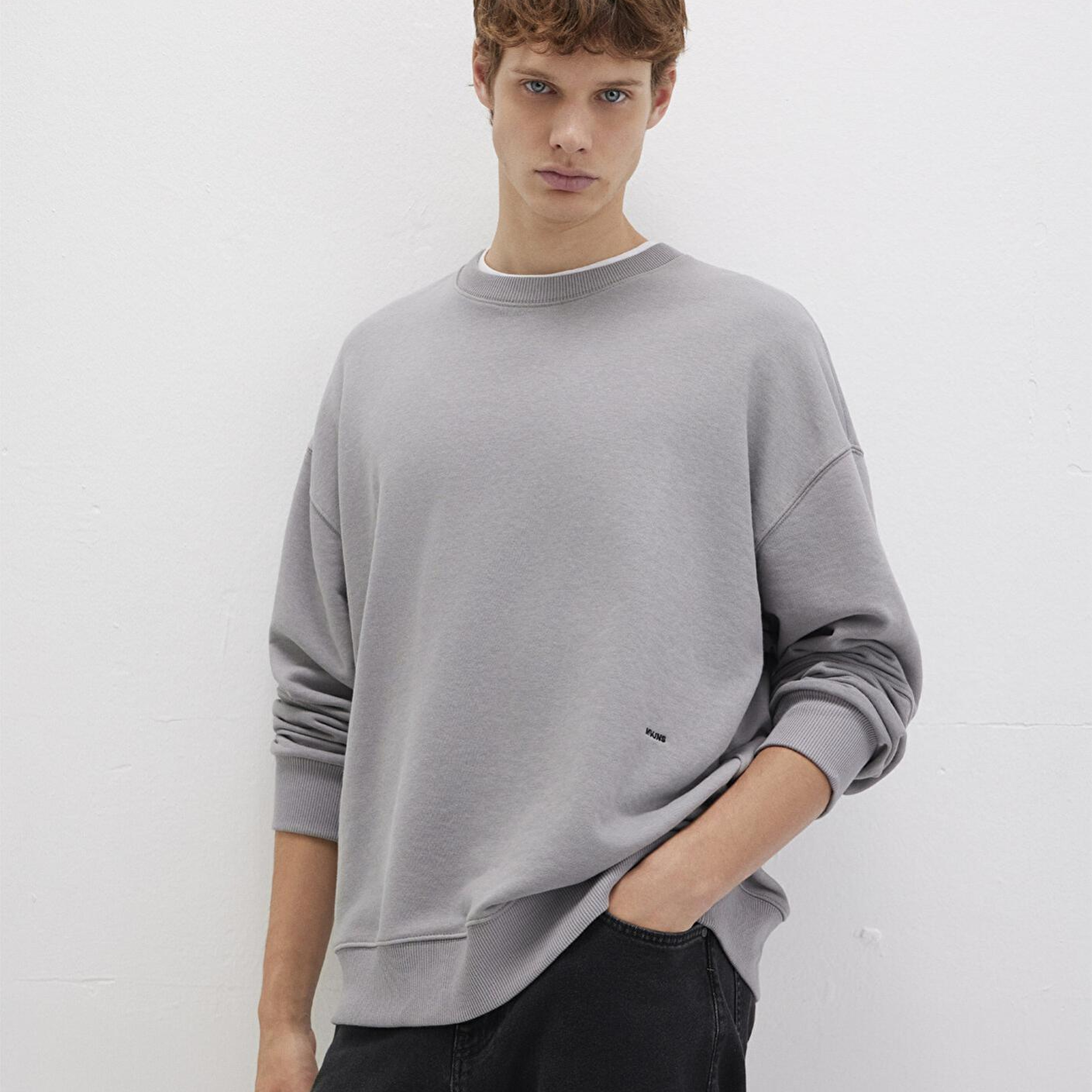 Mavi Bisiklet Yaka Gri Sweatshirt 0S10404-70076