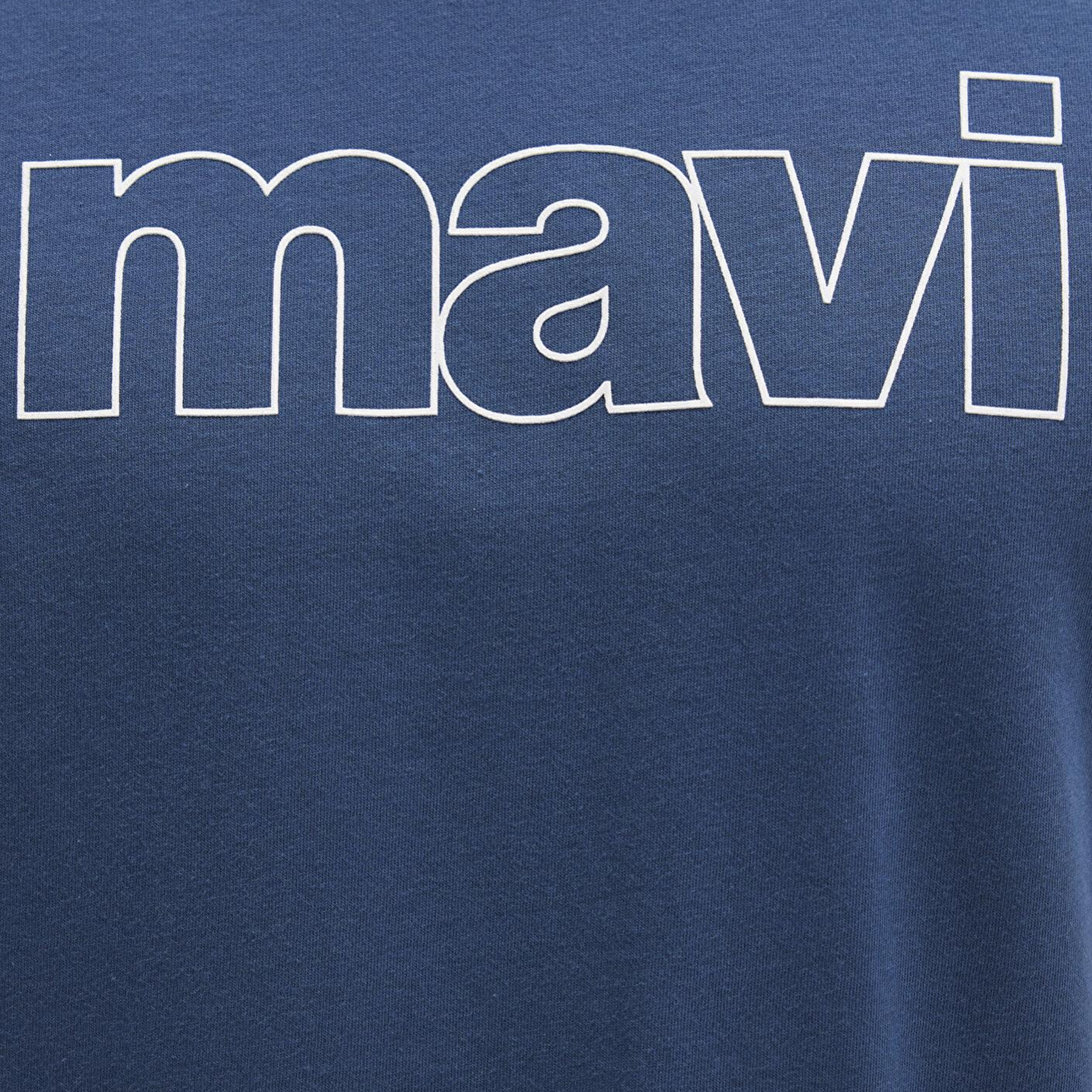 Mavi Mavi Logo Baskılı Mavi Tişört Slim Fit / Dar Kesim 065781-90609