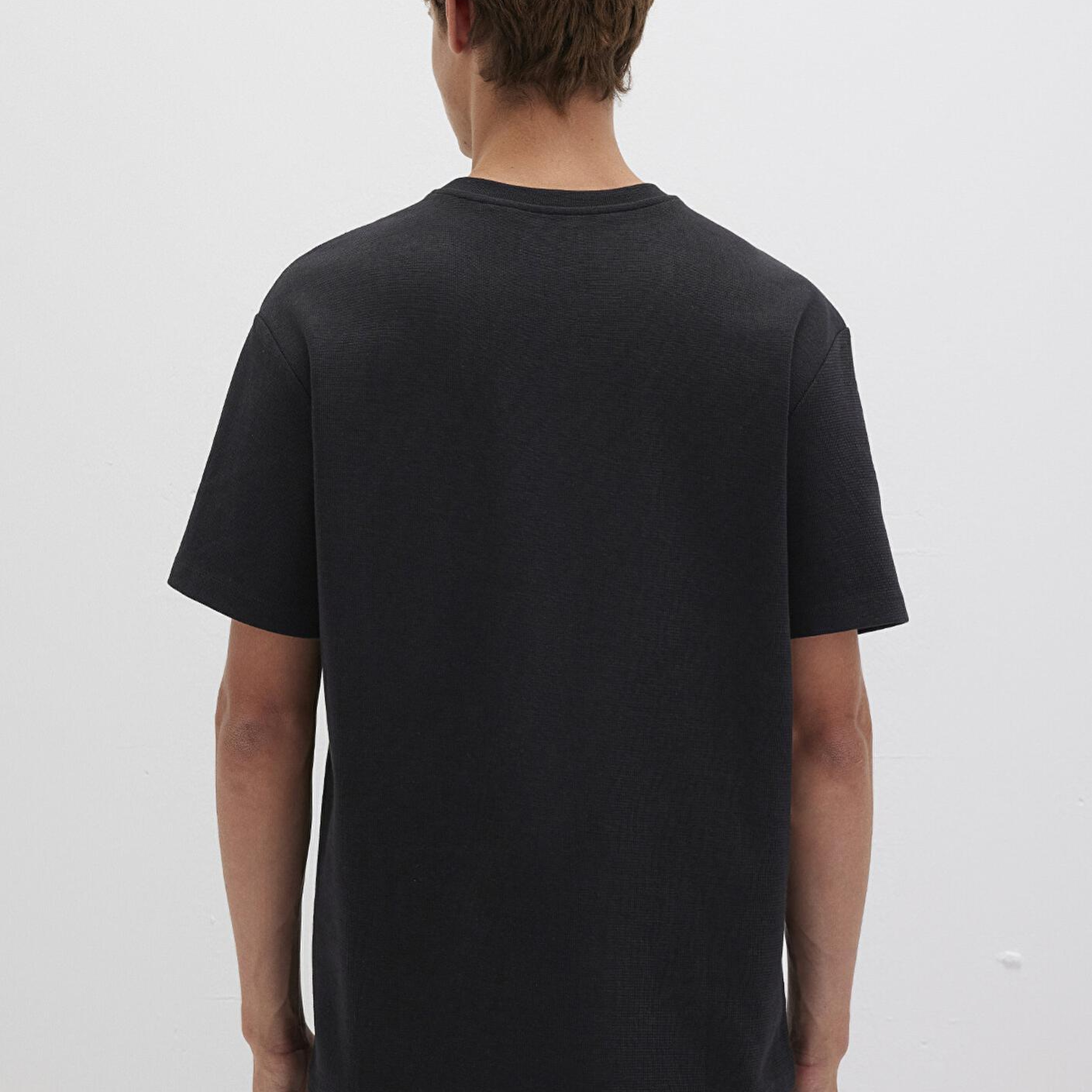 Mavi Siyah Basic Tişört Loose Fit / Bol Rahat Kesim 0612910-900