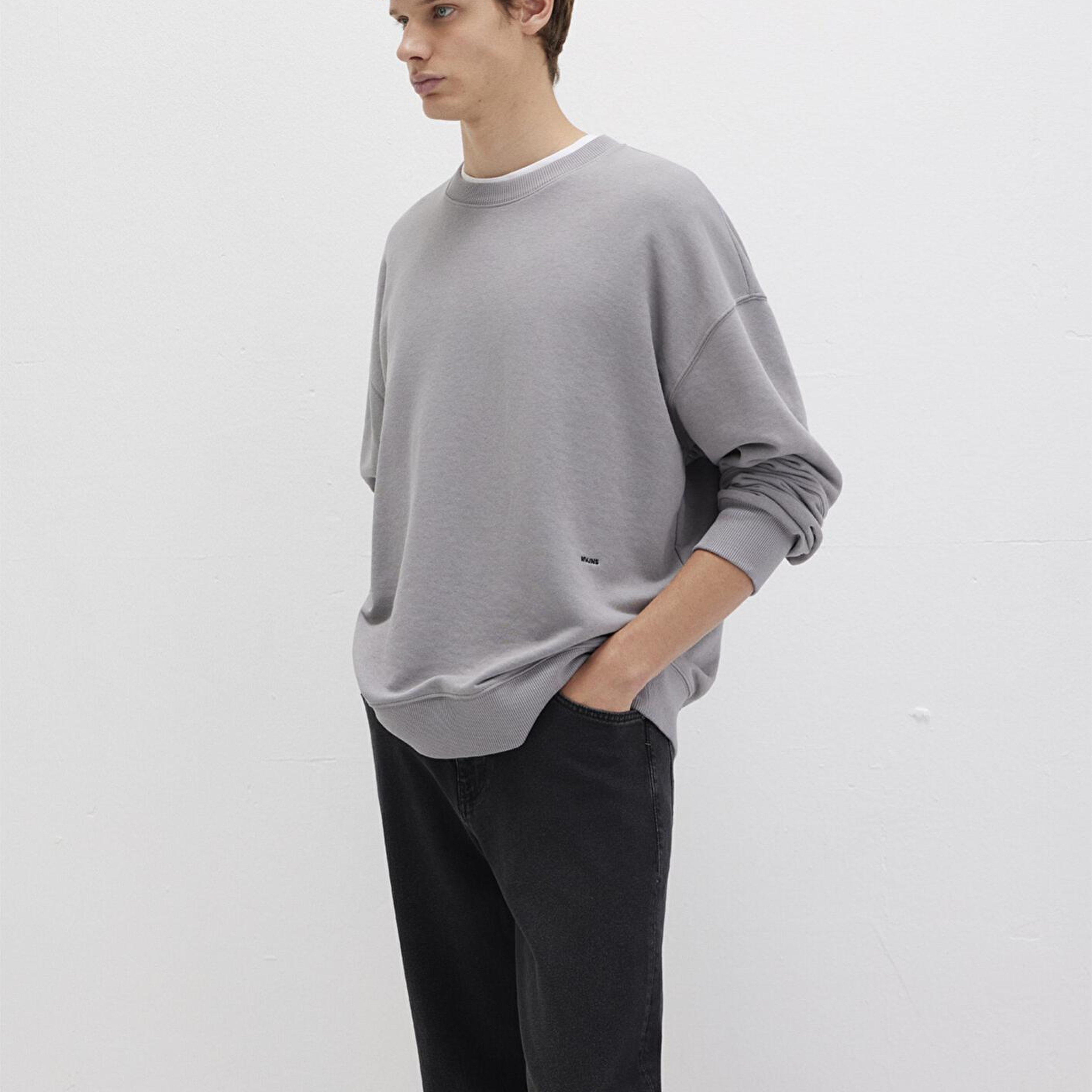 Mavi Bisiklet Yaka Gri Sweatshirt 0S10404-70076