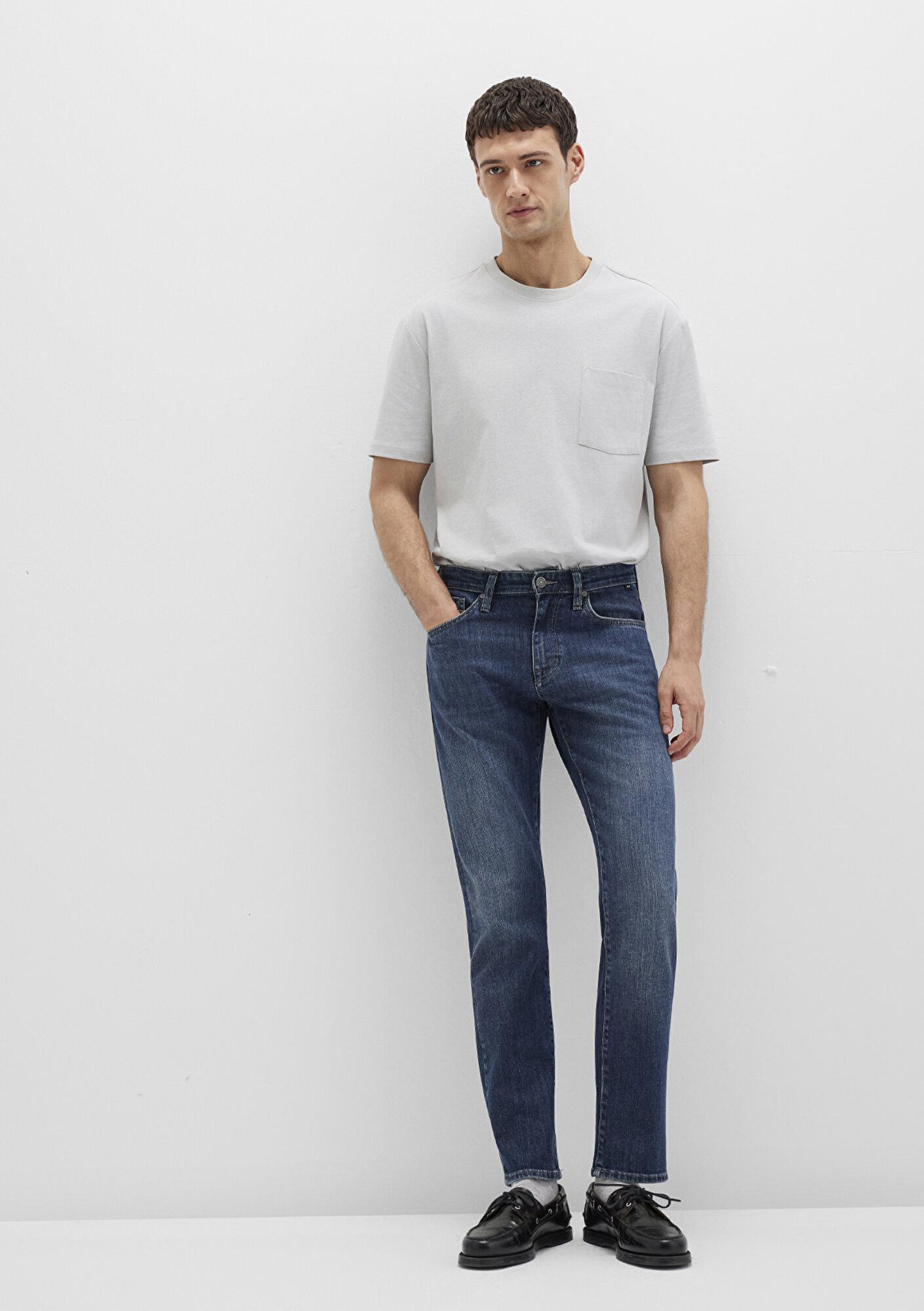 Mavi Marcus Mavi Premium Vintage Koyu Mavi Jean Pantolon 0035190652