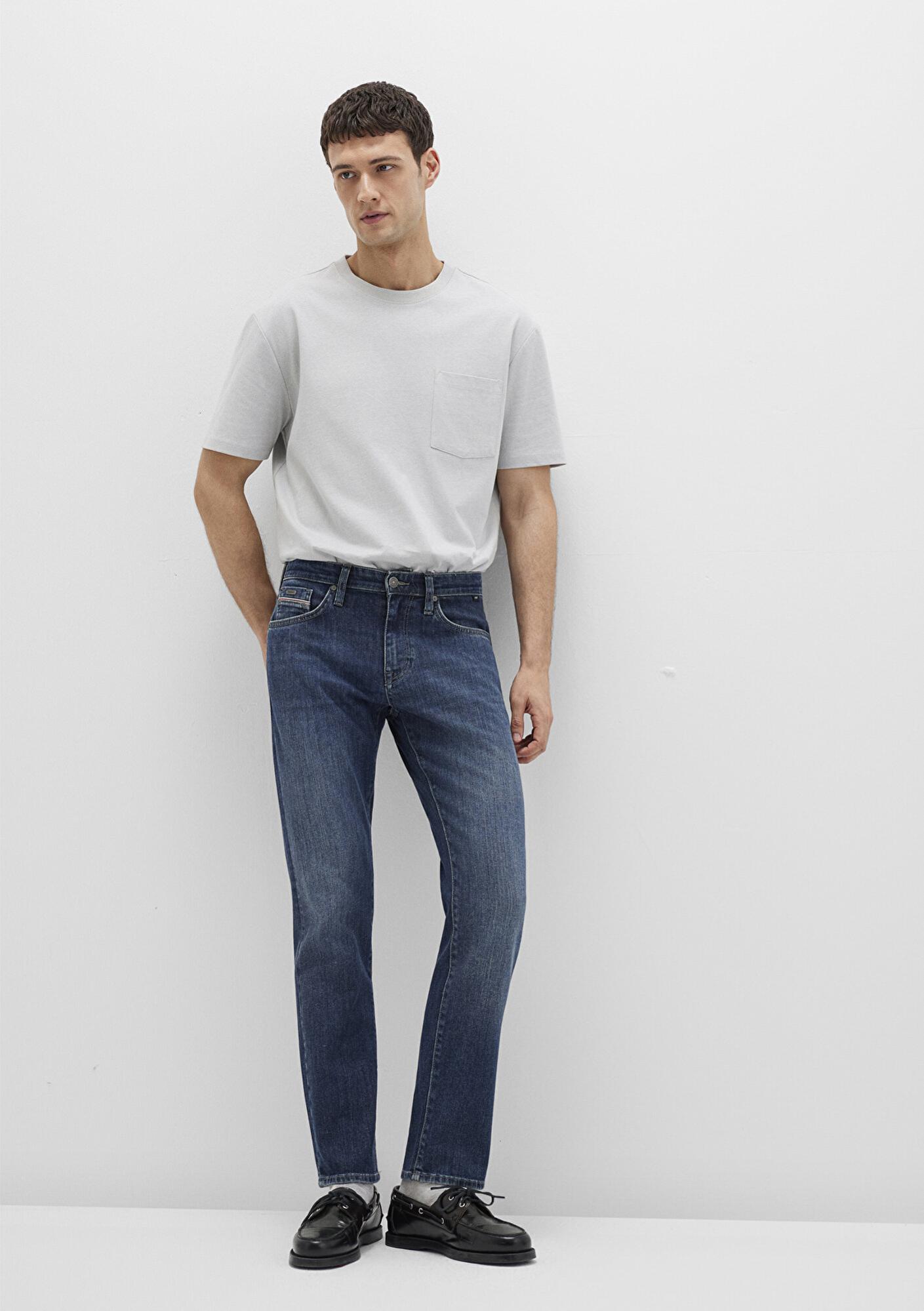 Mavi Marcus Mavi Premium Vintage Koyu Mavi Jean Pantolon 0035190652