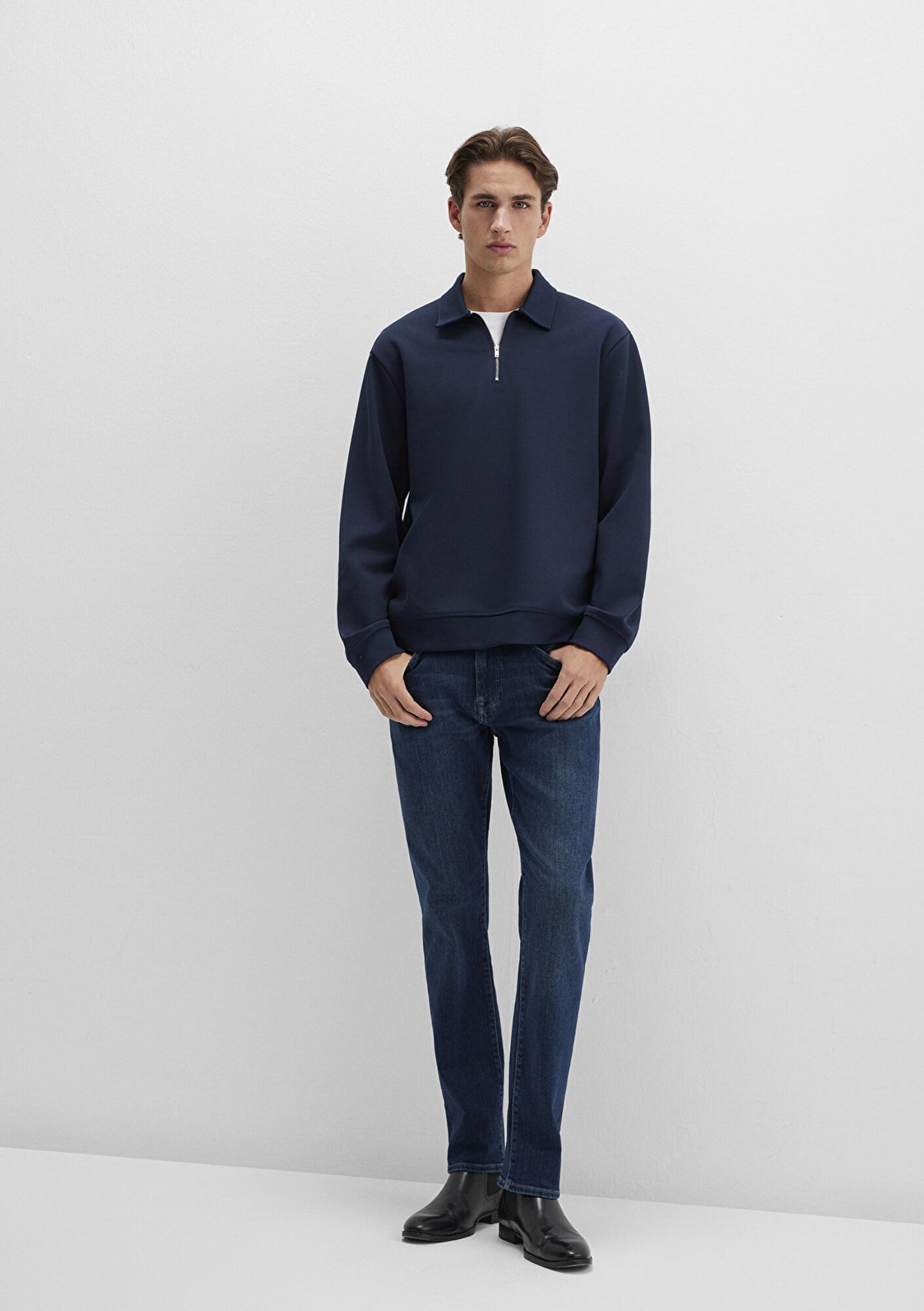 Mavi Marcus Lux Black Gölgeli Gece Mavisi Jean Pantolon 0035190824