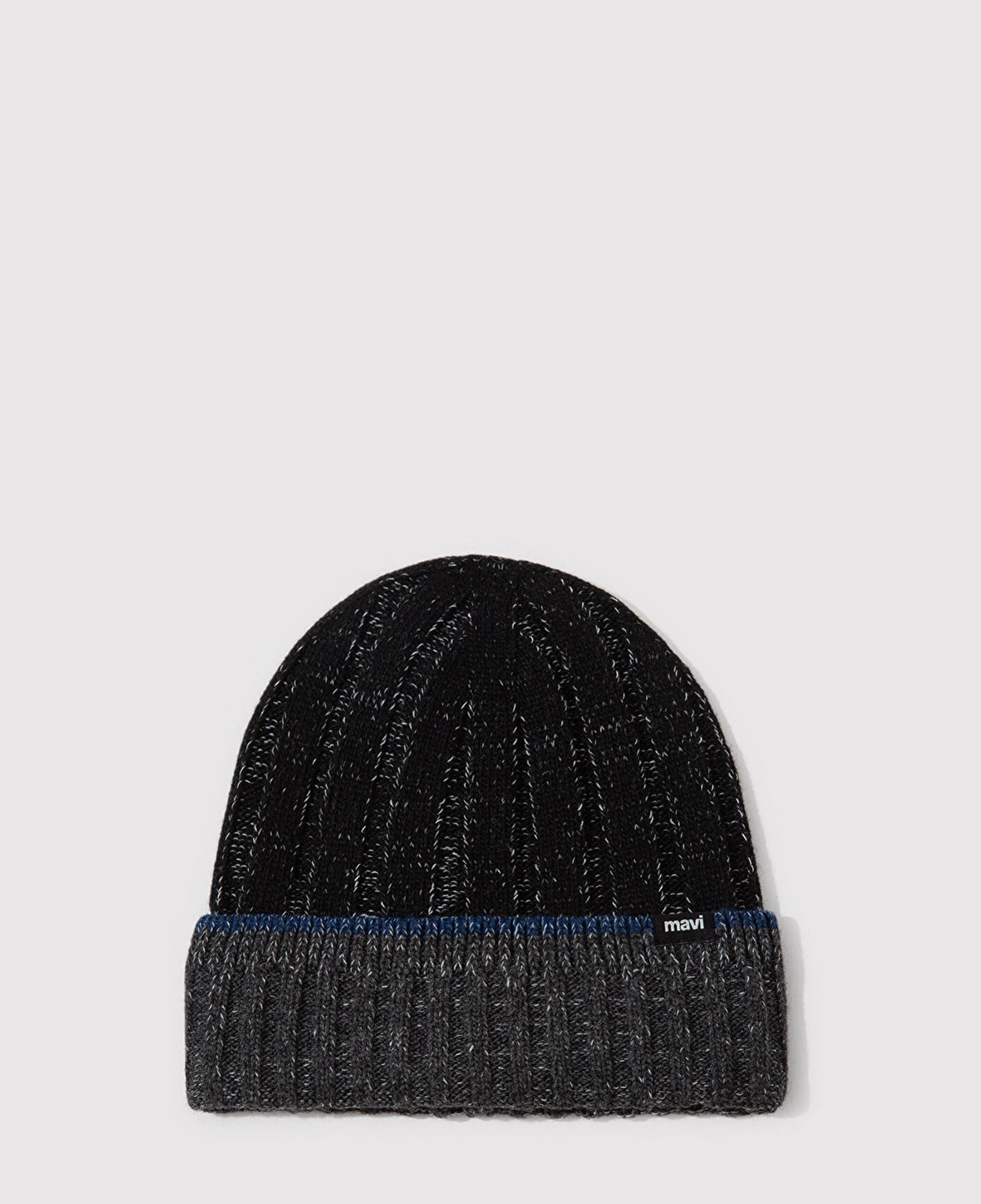 Mavi Yün Karışımlı Siyah Bere 0912003-900