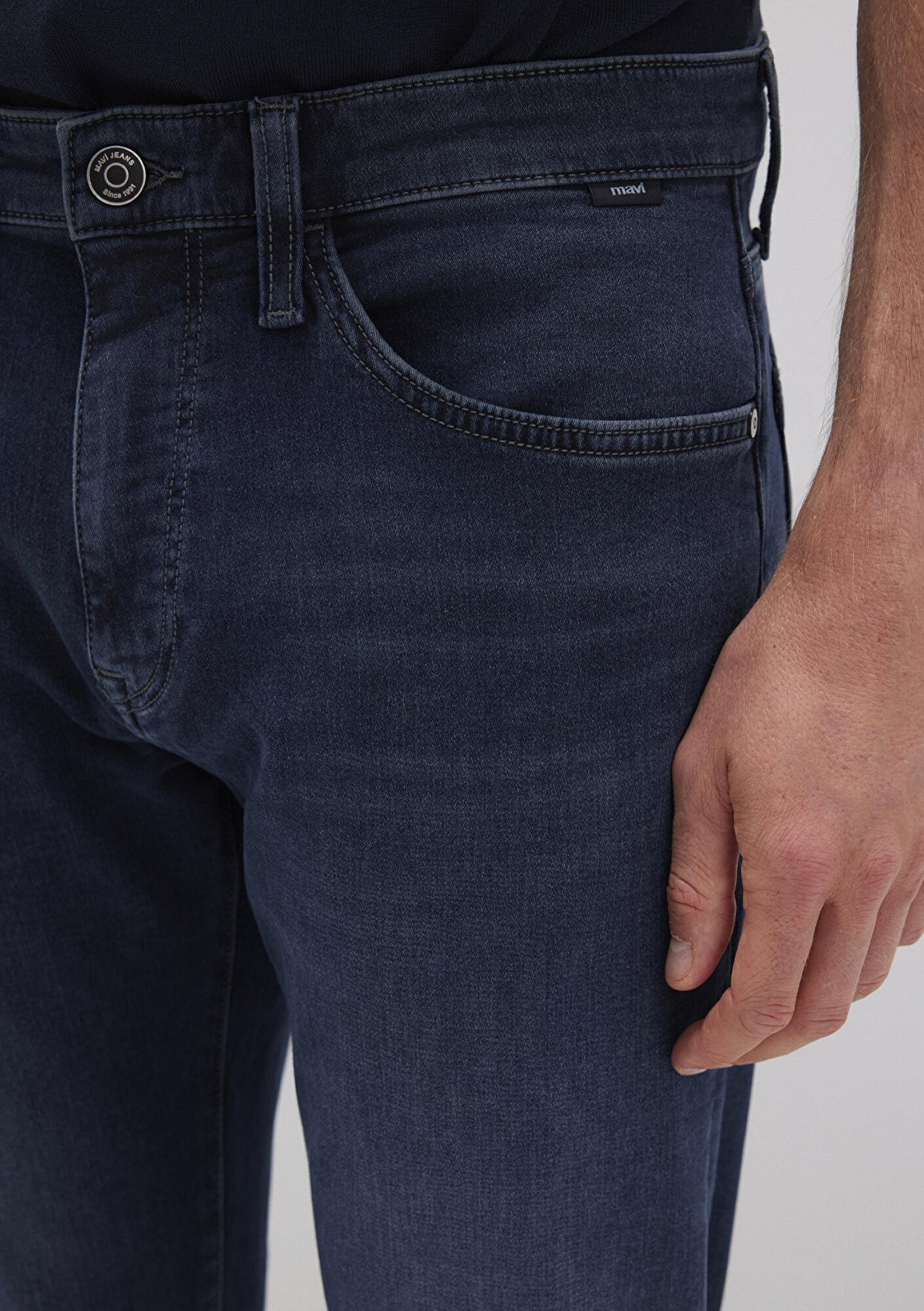 Mavi Marcus Sporty Puslu Mürekkep Mavi Jean Pantolon 0035190650