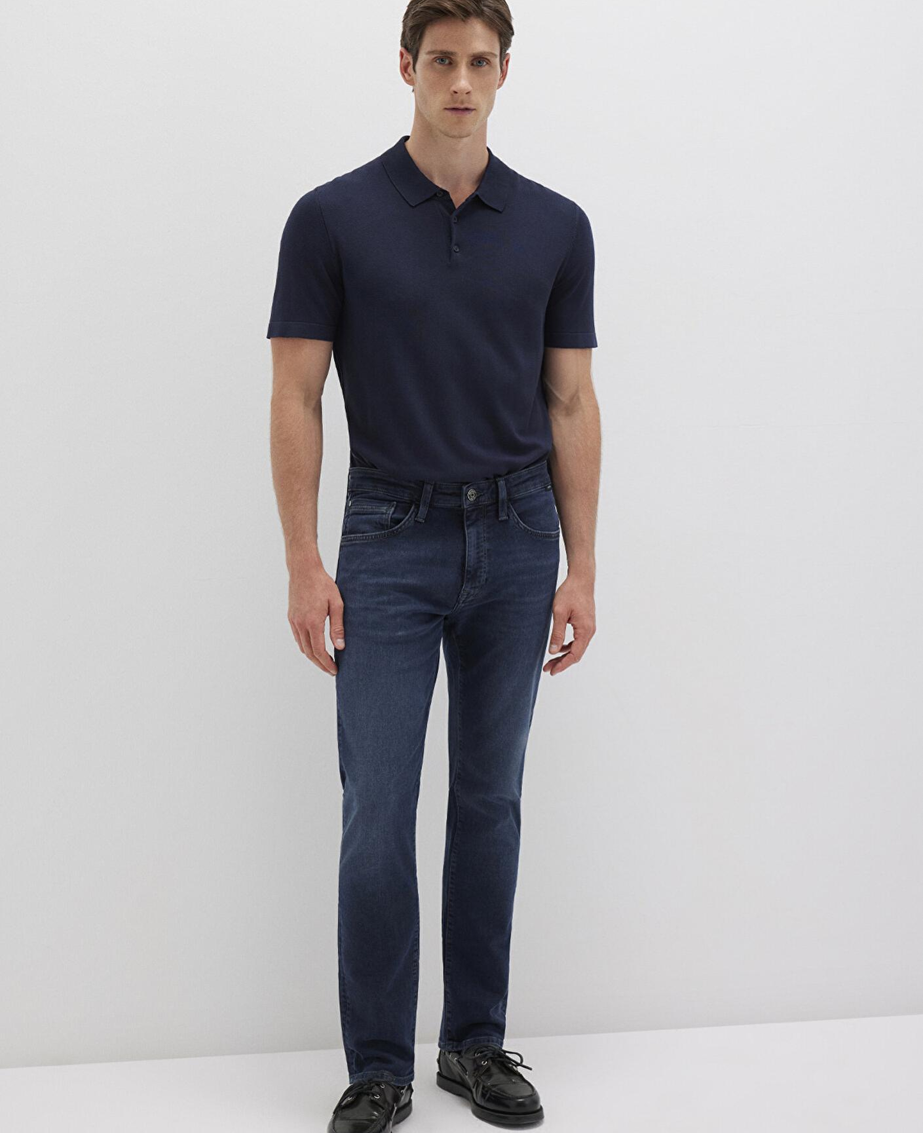 Mavi Marcus Sporty Puslu Mürekkep Mavi Jean Pantolon 0035190650