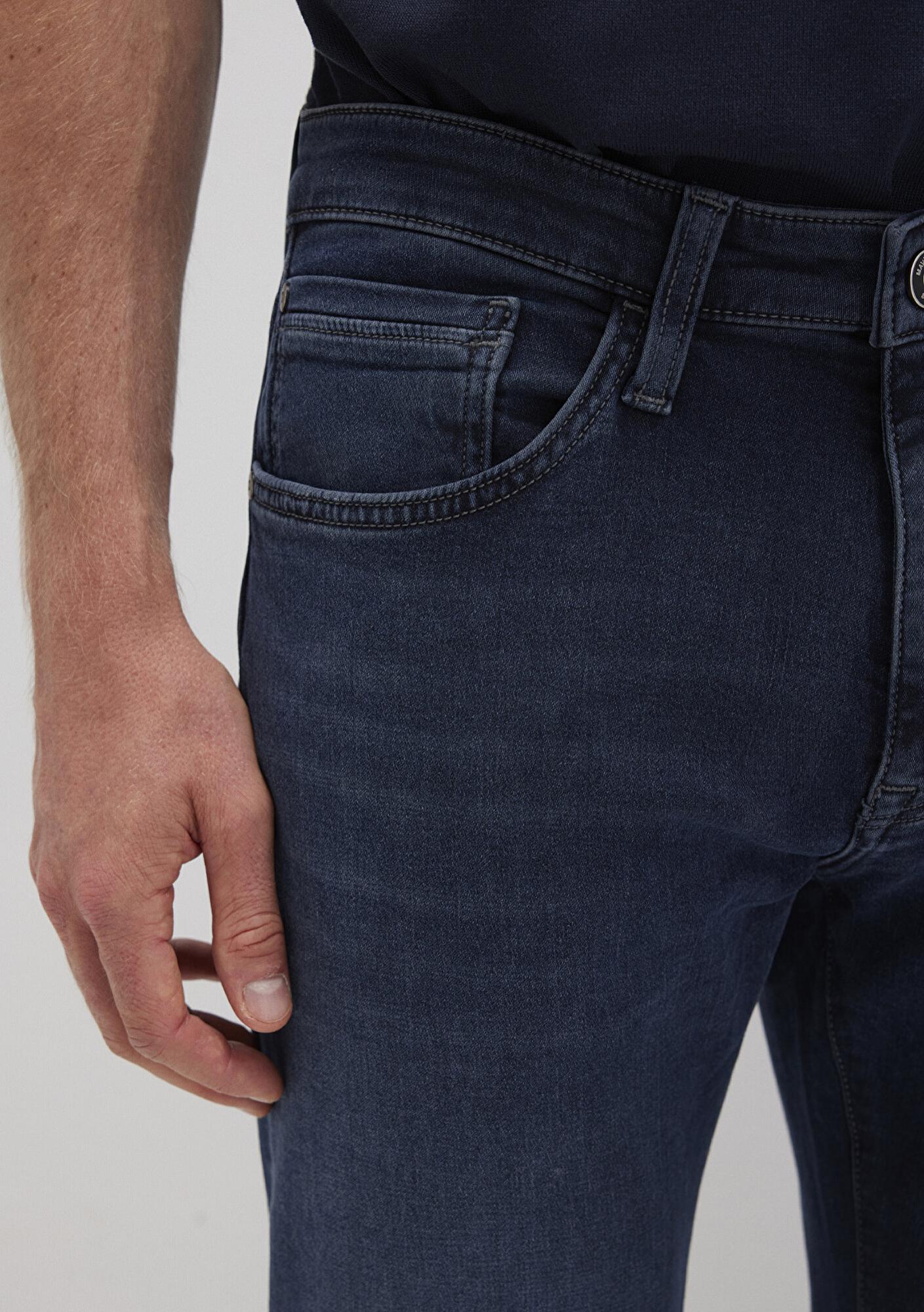 Mavi Marcus Sporty Puslu Mürekkep Mavi Jean Pantolon 0035190650