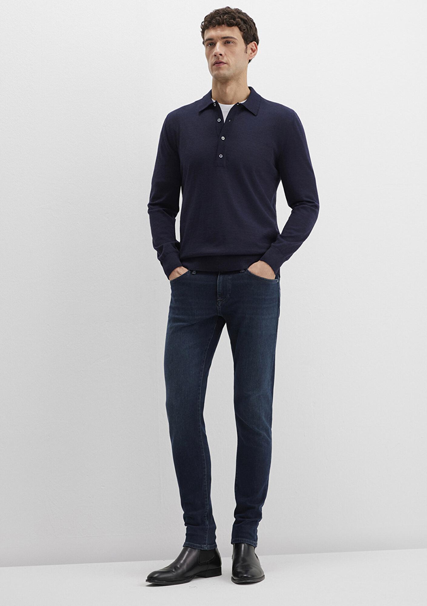 Mavi James Lux Black Puslu Koyu Mavi Jean Pantolon 0042490825