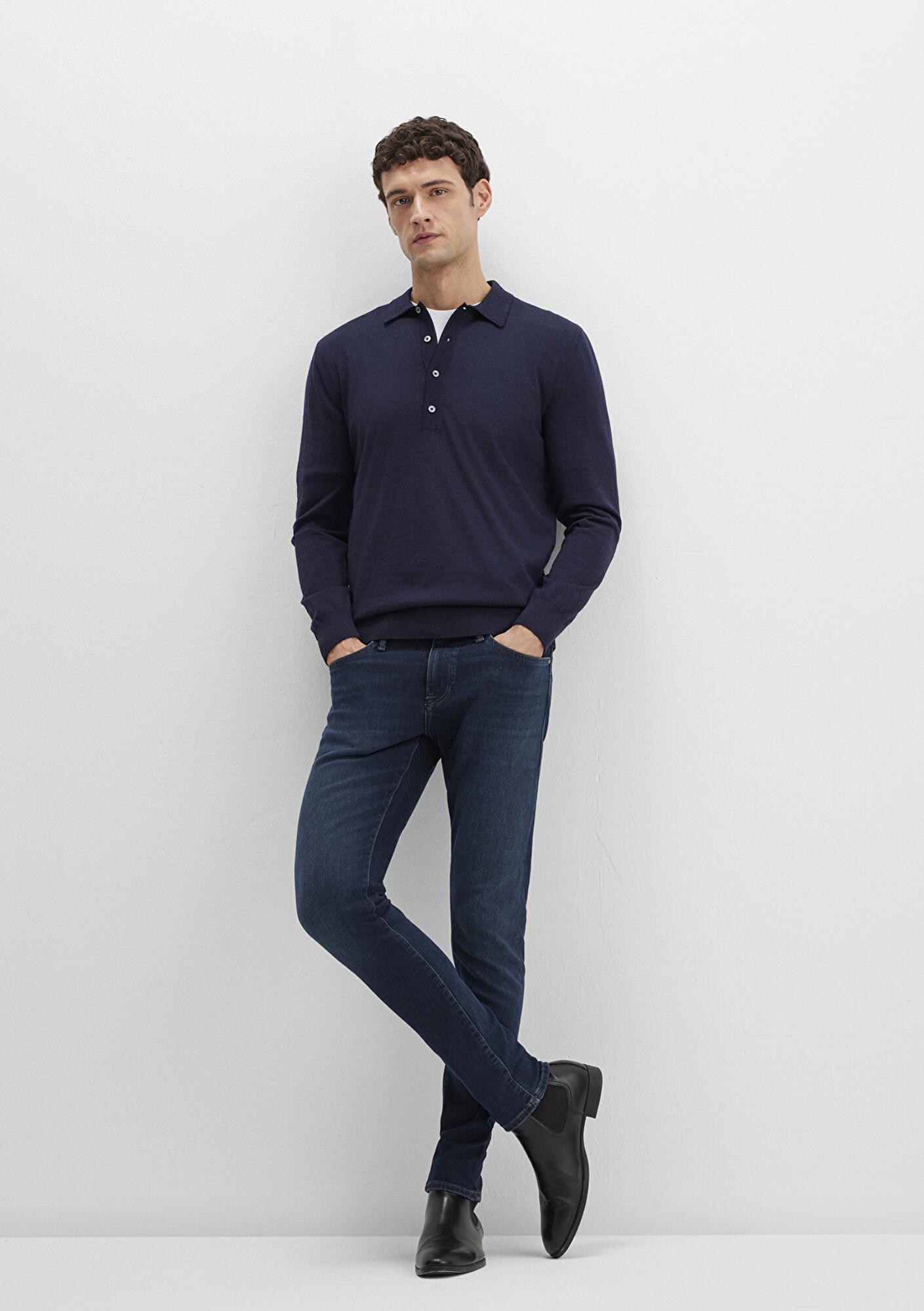 Mavi James Lux Black Puslu Koyu Mavi Jean Pantolon 0042490825