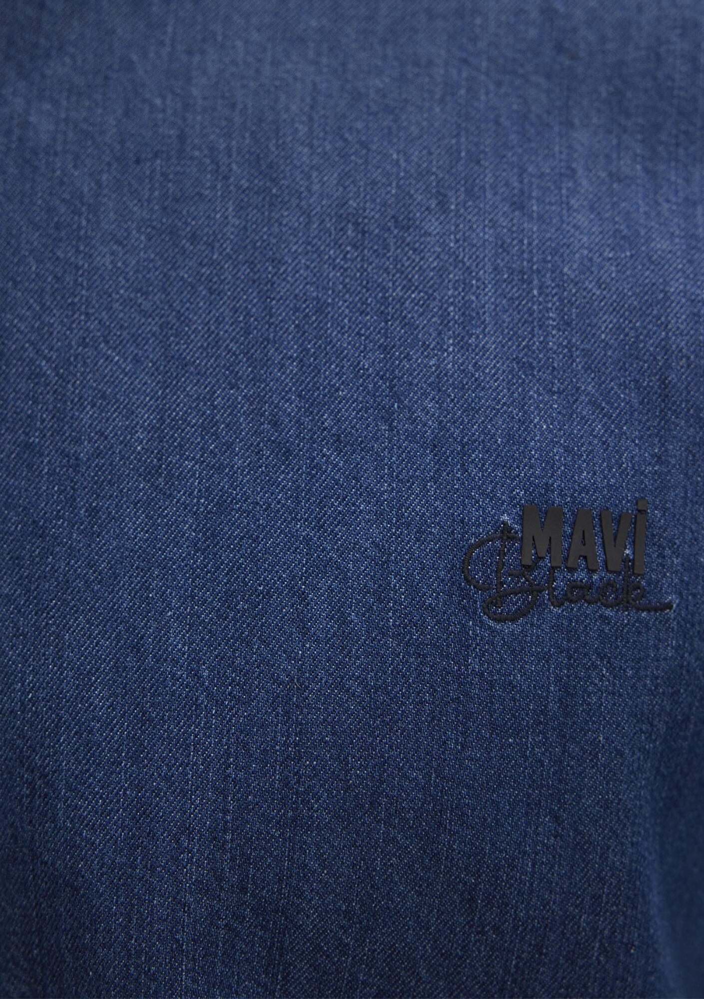 Mavi Roy Lux Black Koyu Indigo Mavisi Jean Gömlek Slim Fit / Dar Kesim 0210496-90767