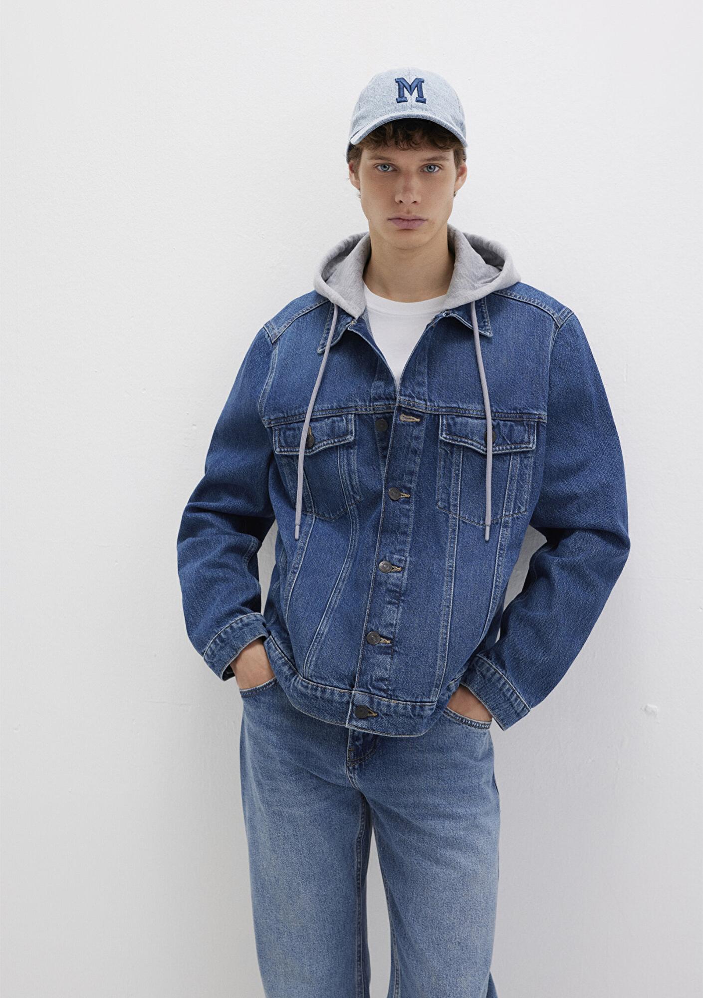 Mavi Brandon 90lar Vintage Koyu Mavi Jean Ceket 0112808-90839