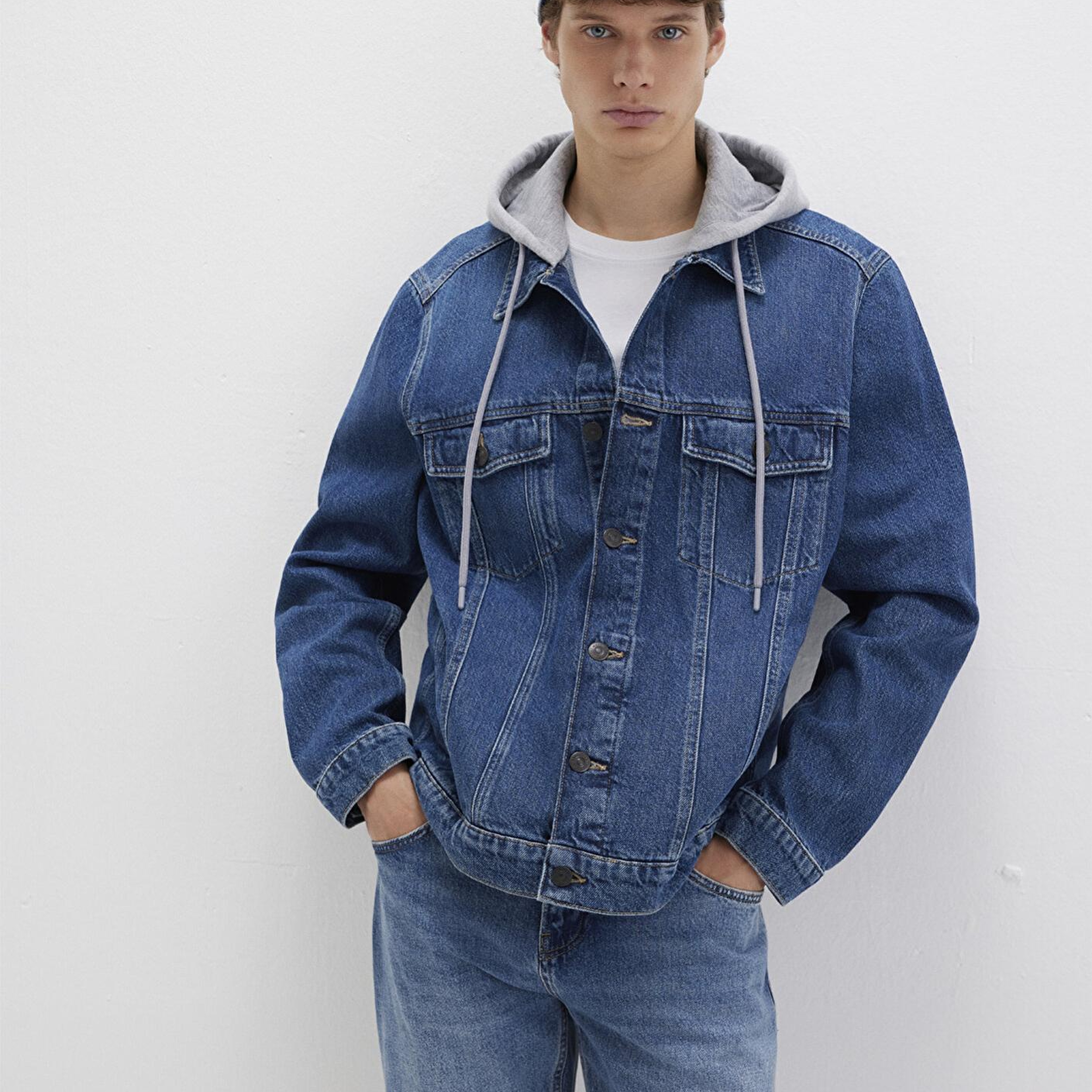 Mavi Brandon 90lar Vintage Koyu Mavi Jean Ceket 0112808-90839