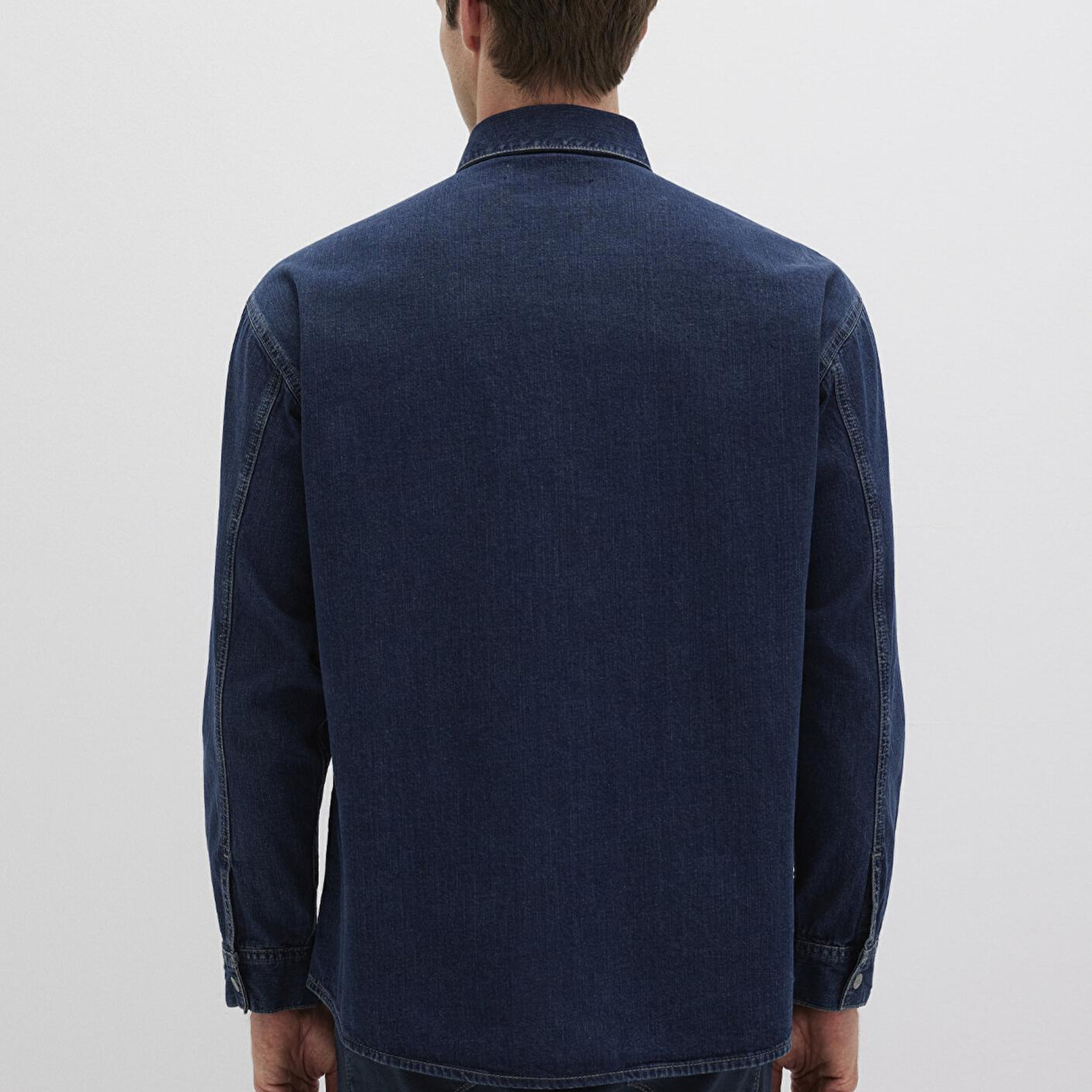 Mavi Aidan Mavi Black Vintage Indigo Mavisi Jean Gömlek Regular Fit / Normal Kesim 0210588-90768