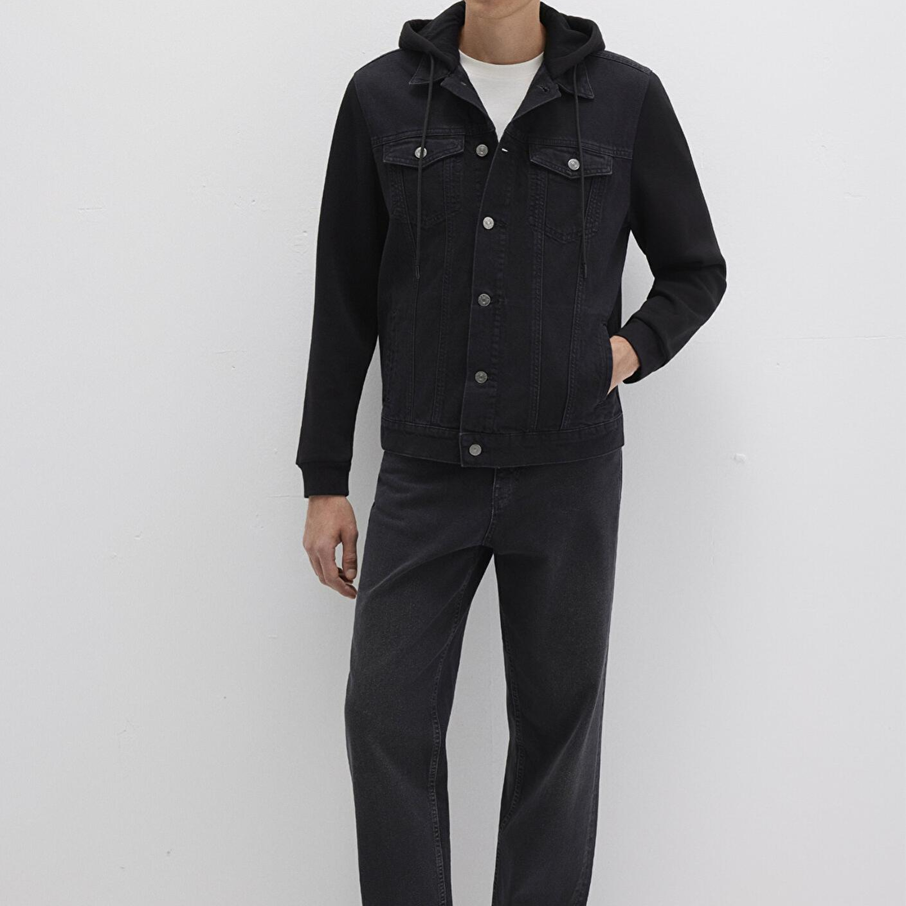 Mavi Lenny 90lar Rinse Antrasit Jean Ceket 0112735-90769