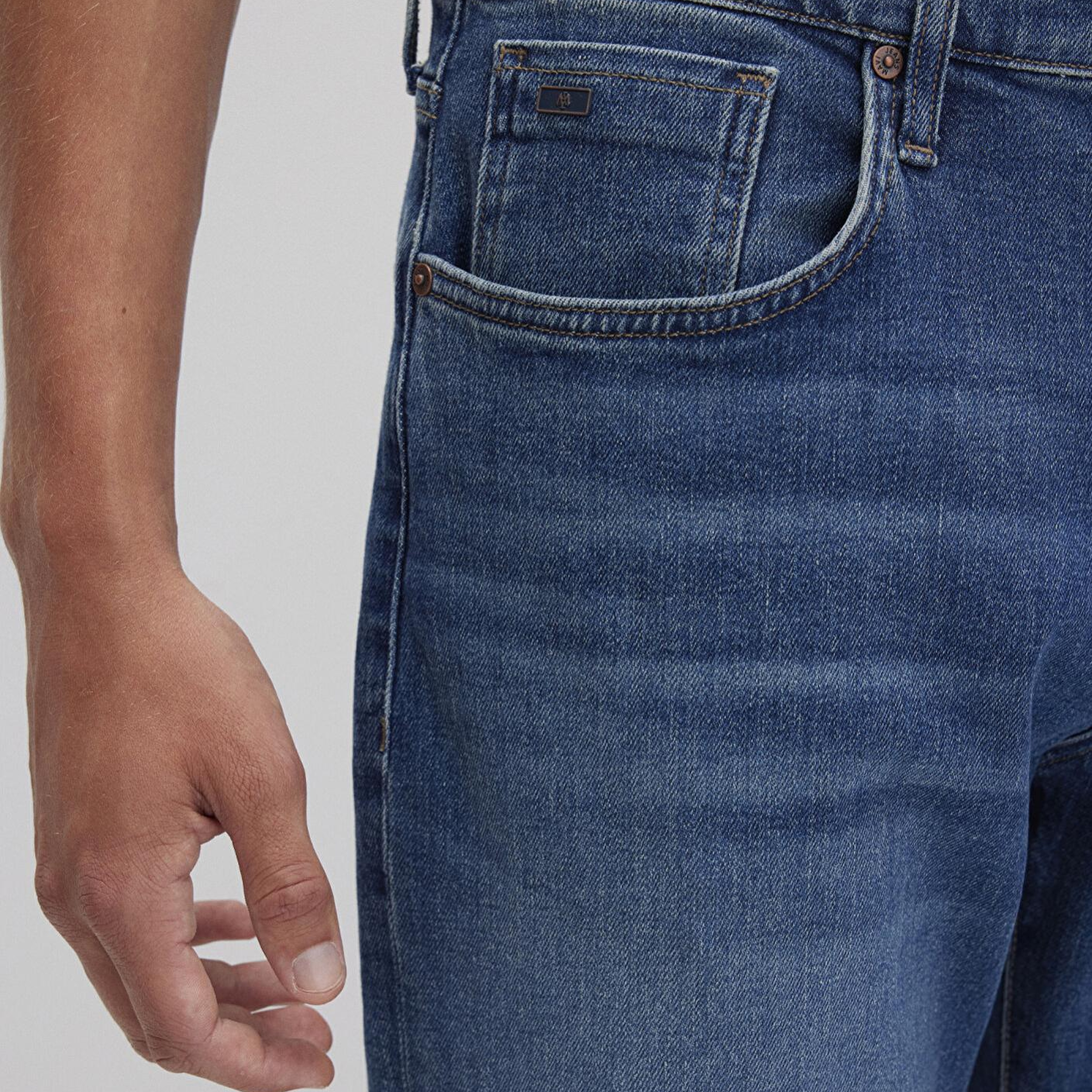 Mavi Lisbon Classic Denim Puslu Vintage Koyu Mavi Jean Pantolon 0010039-90818