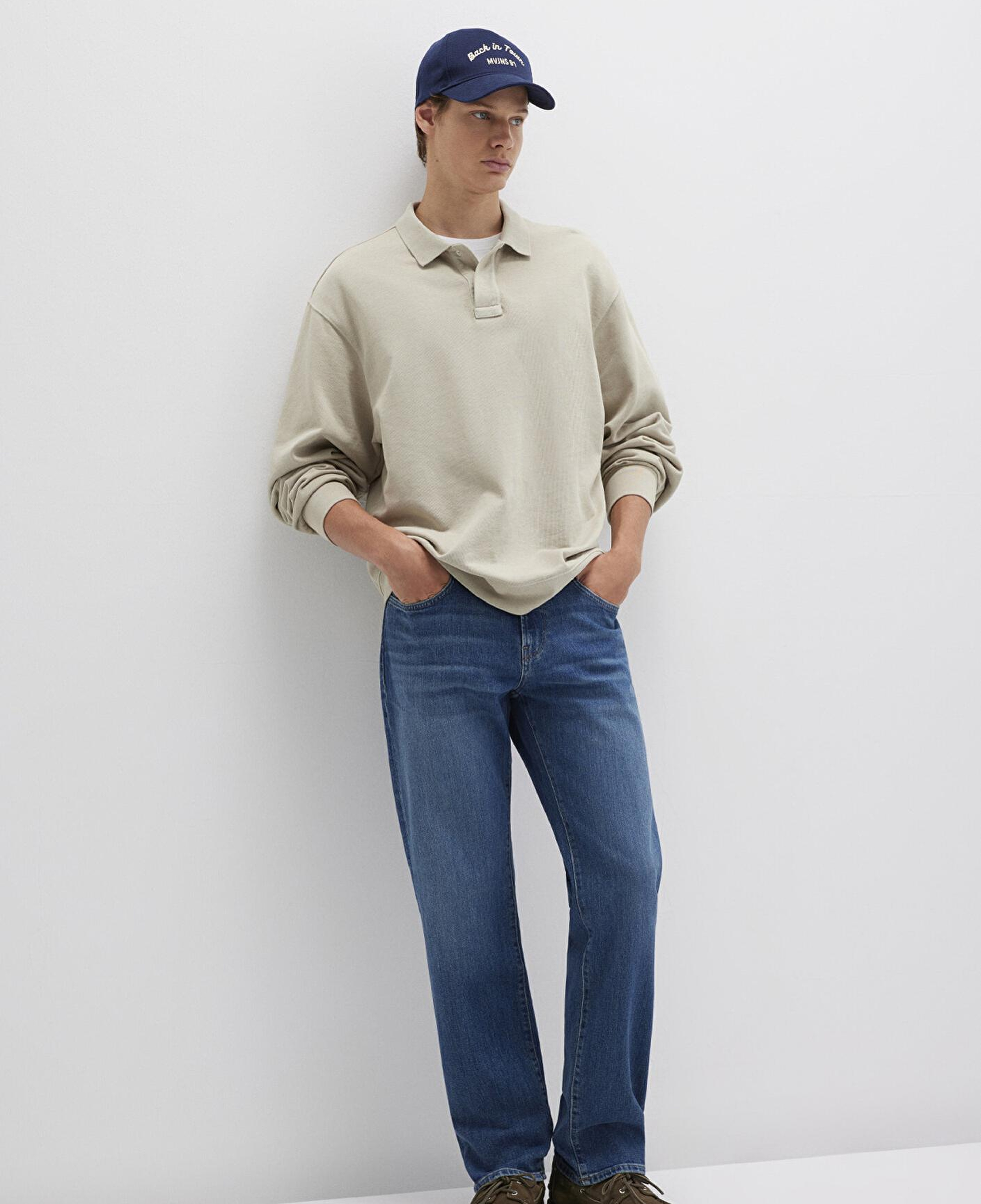 Mavi Lisbon Classic Denim Puslu Vintage Koyu Mavi Jean Pantolon 0010039-90818