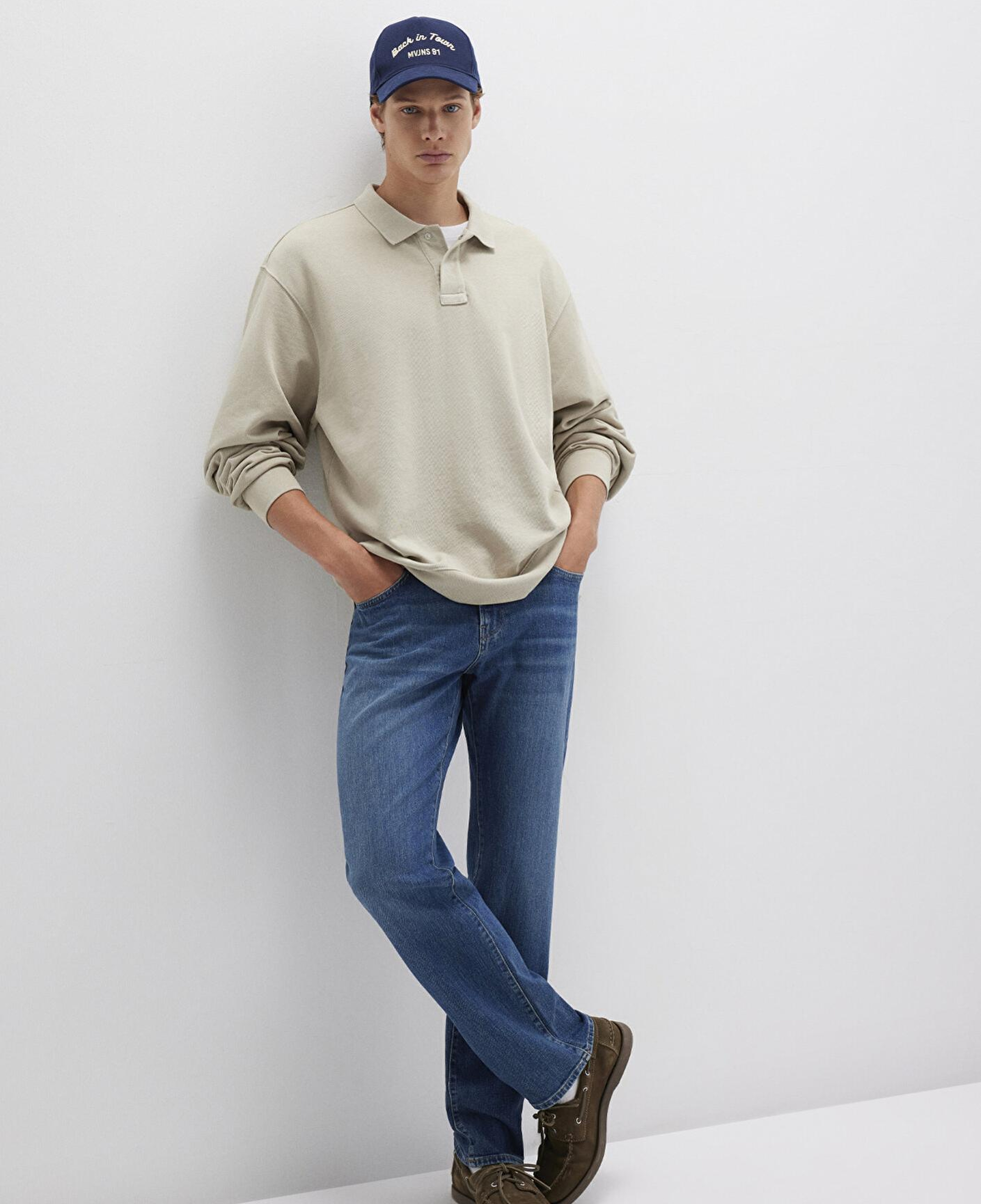 Mavi Lisbon Classic Denim Puslu Vintage Koyu Mavi Jean Pantolon 0010039-90818