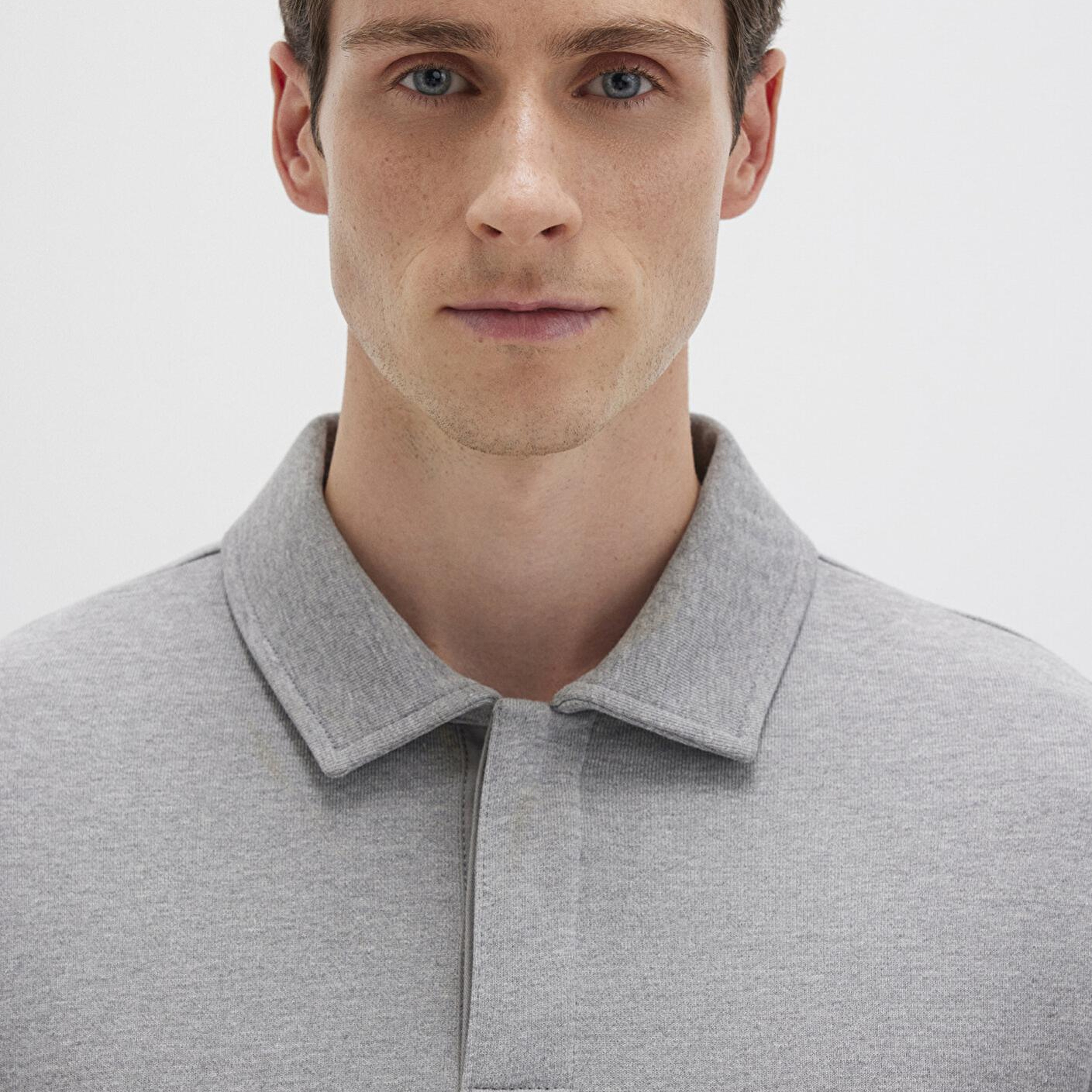 Mavi Polo Yaka Gri Sweatshirt 0S10420-80018