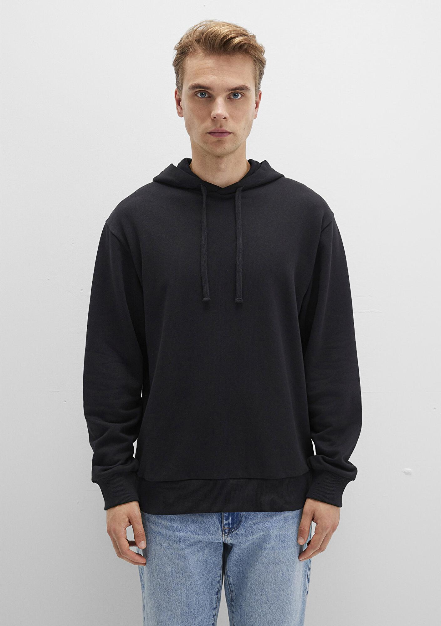 Mavi Kapüşonlu Siyah Sweatshirt 0S10417-900
