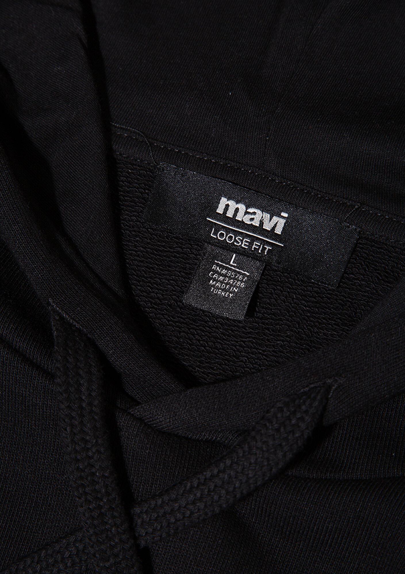 Mavi Kapüşonlu Siyah Sweatshirt 0S10417-900