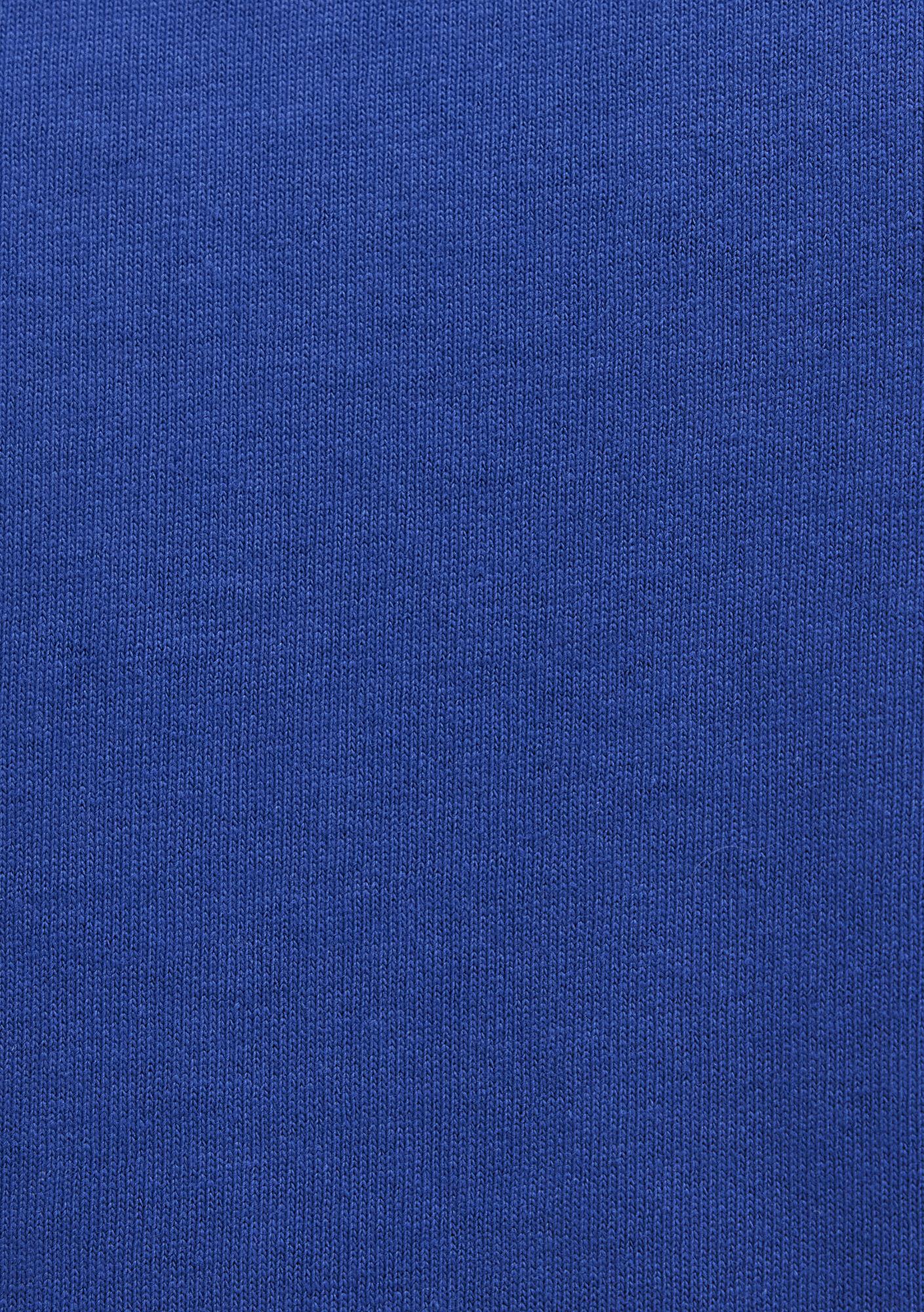 Mavi Cep Detaylı Mavi Basic Tişört Loose Fit / Bol Rahat Kesim 066248-70907