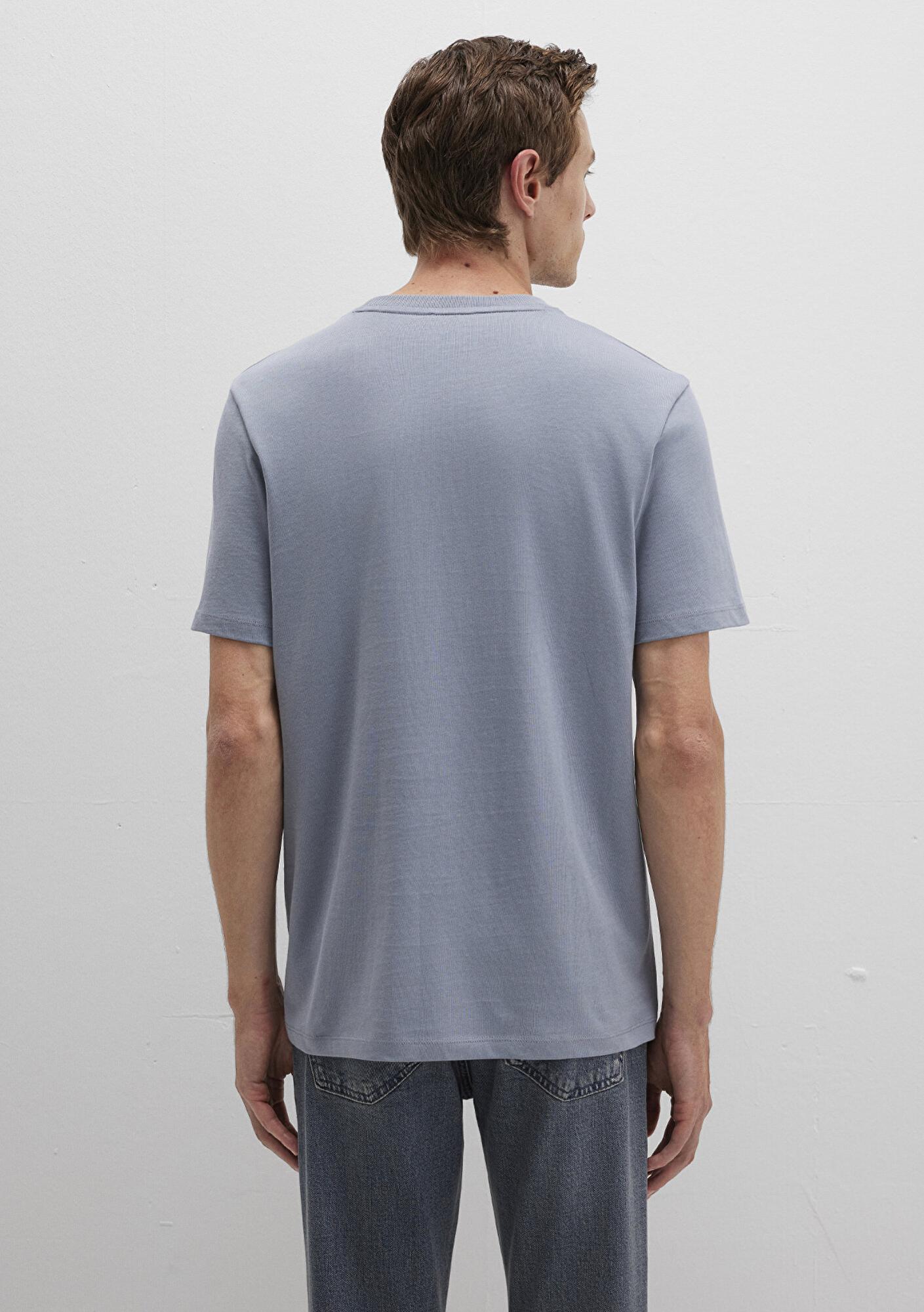 Mavi Bisiklet Yaka Mavi Basic Tişört Regular Fit / Normal Kesim 0612863-86584